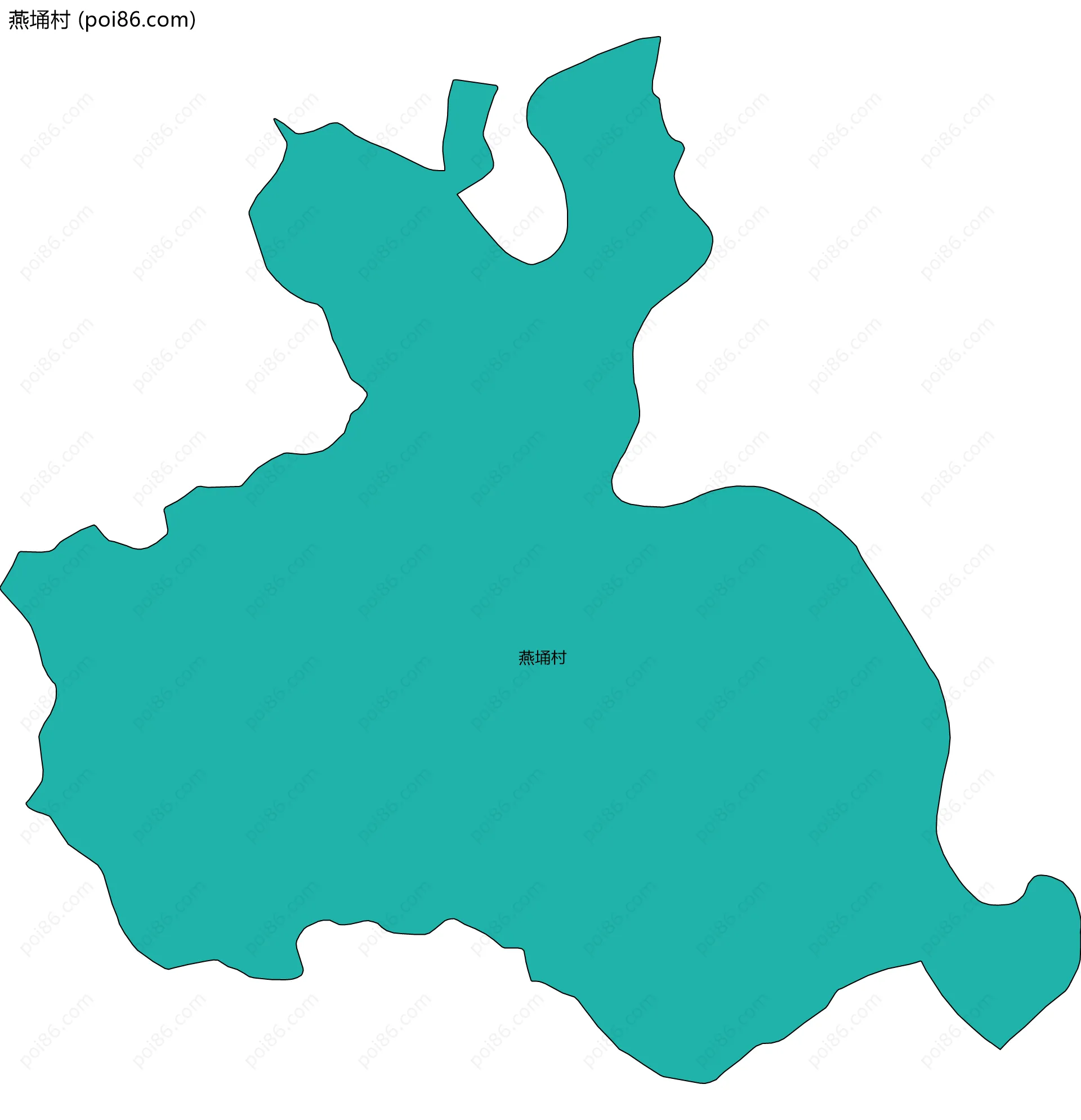 燕埇村边界地图