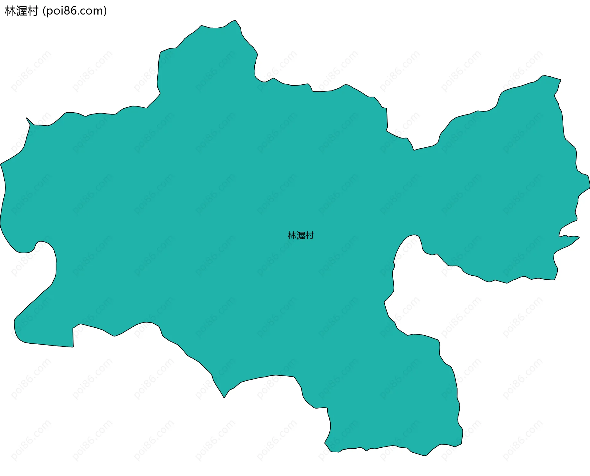 林渥村边界地图