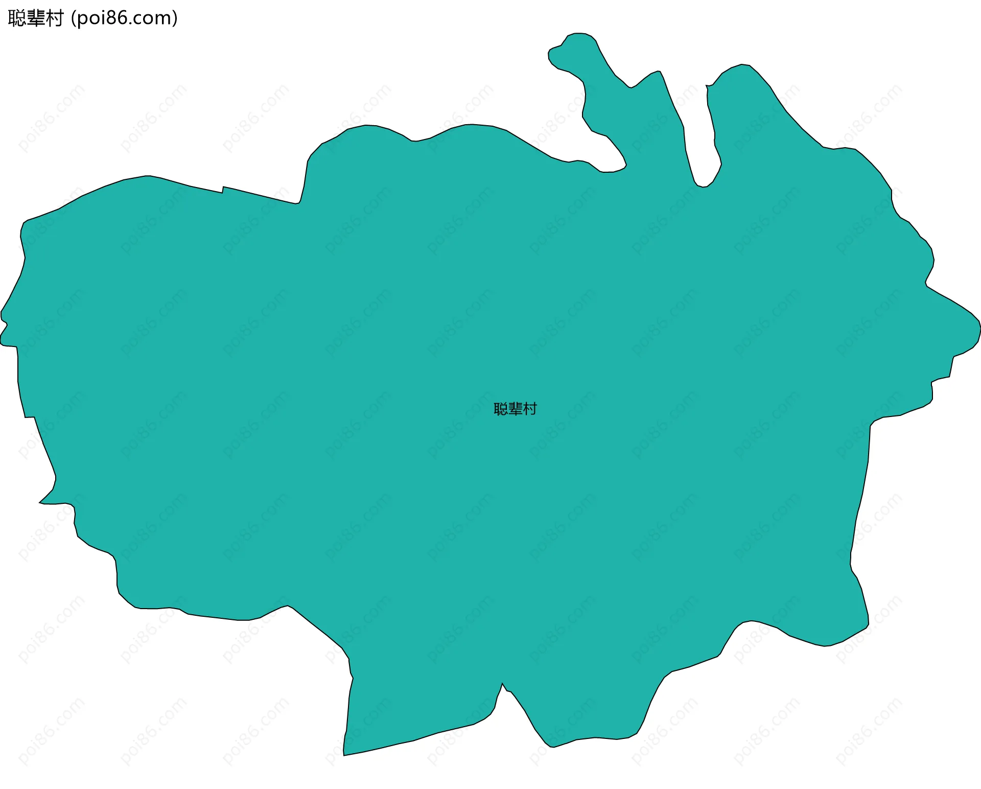 聪辈村边界地图