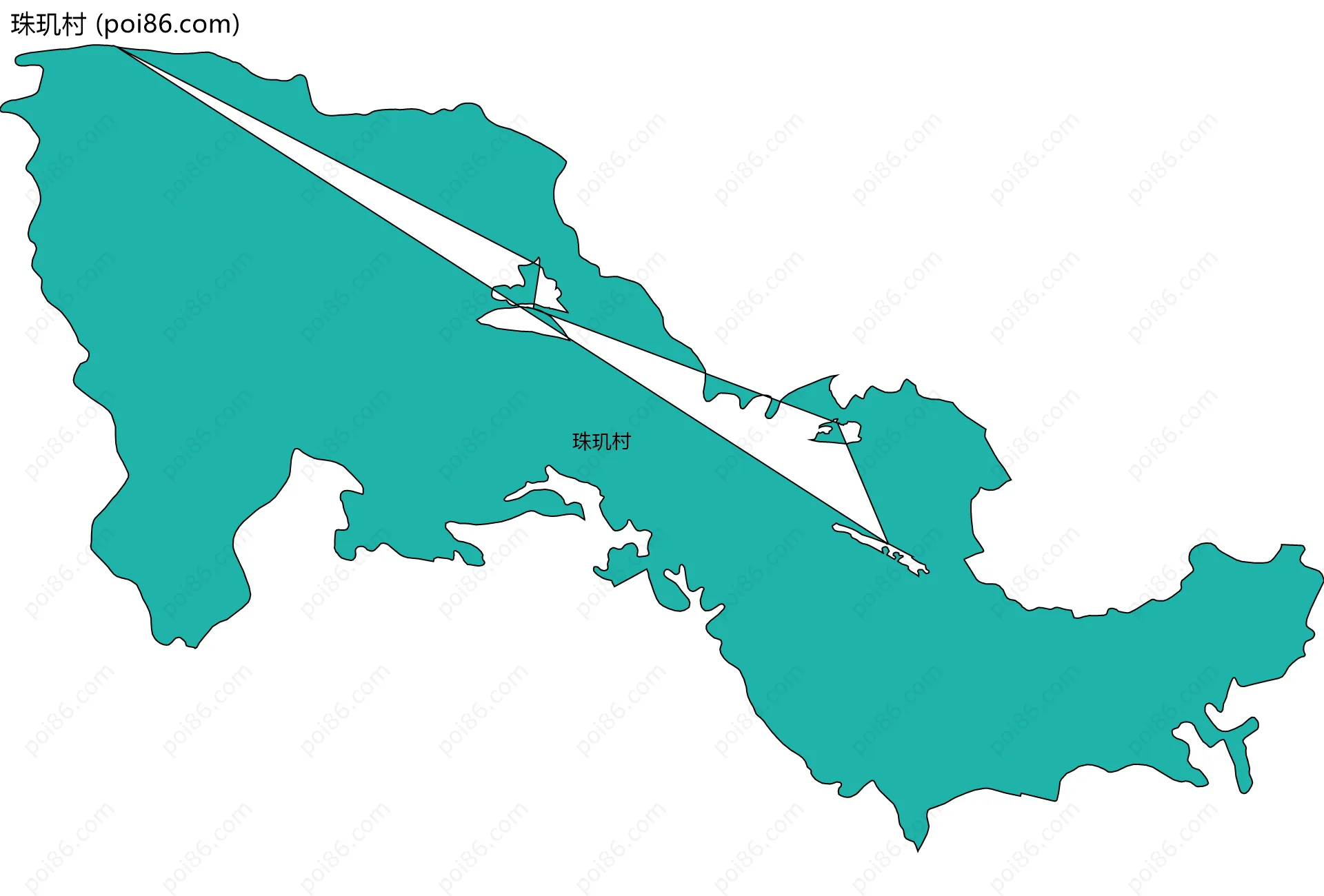 珠玑村边界地图