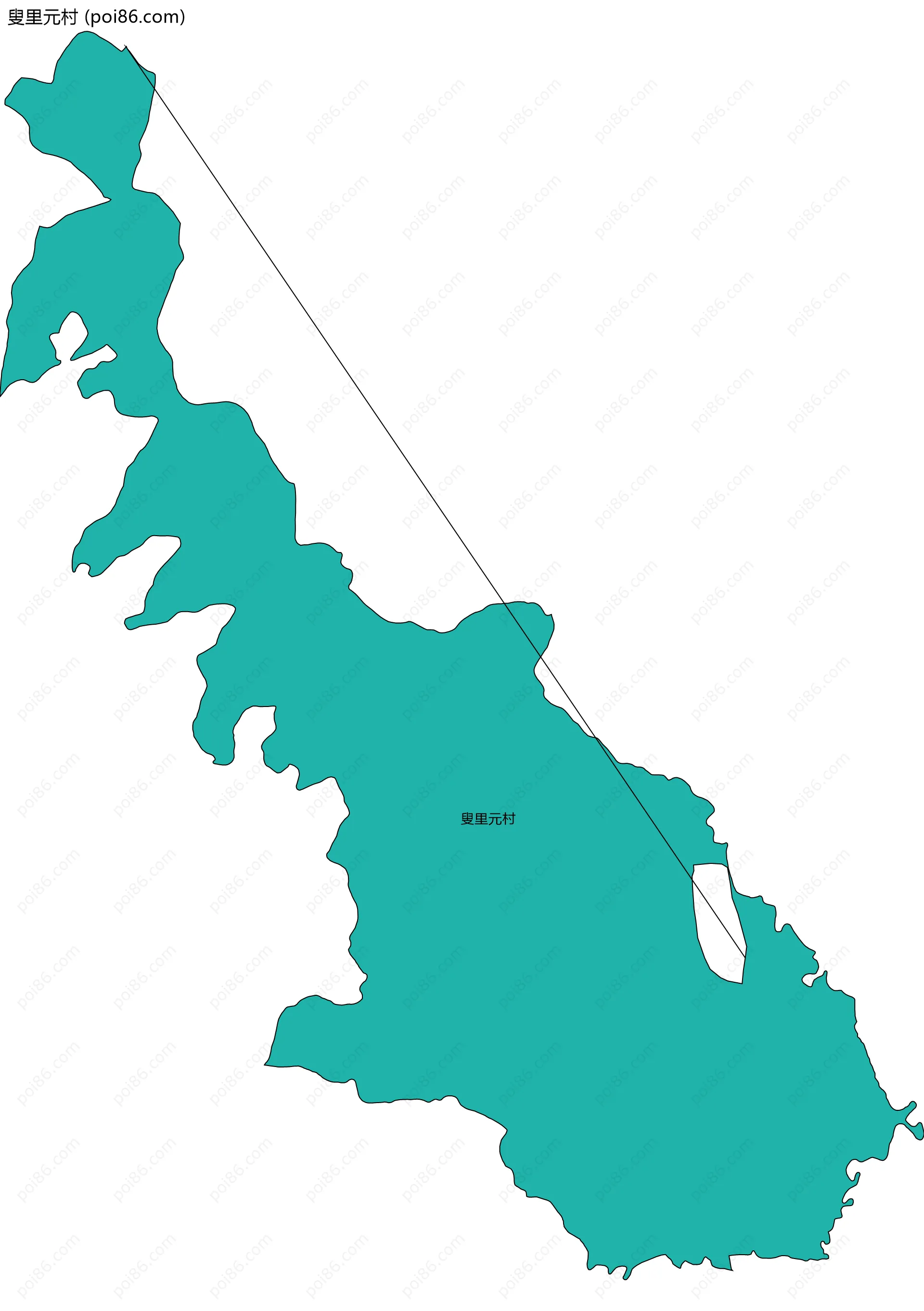 叟里元村边界地图