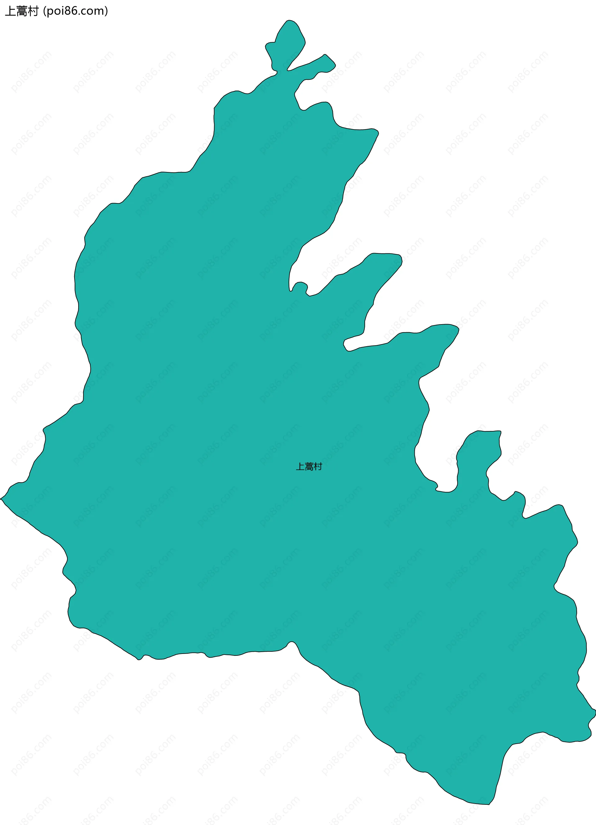 上蒿村边界地图