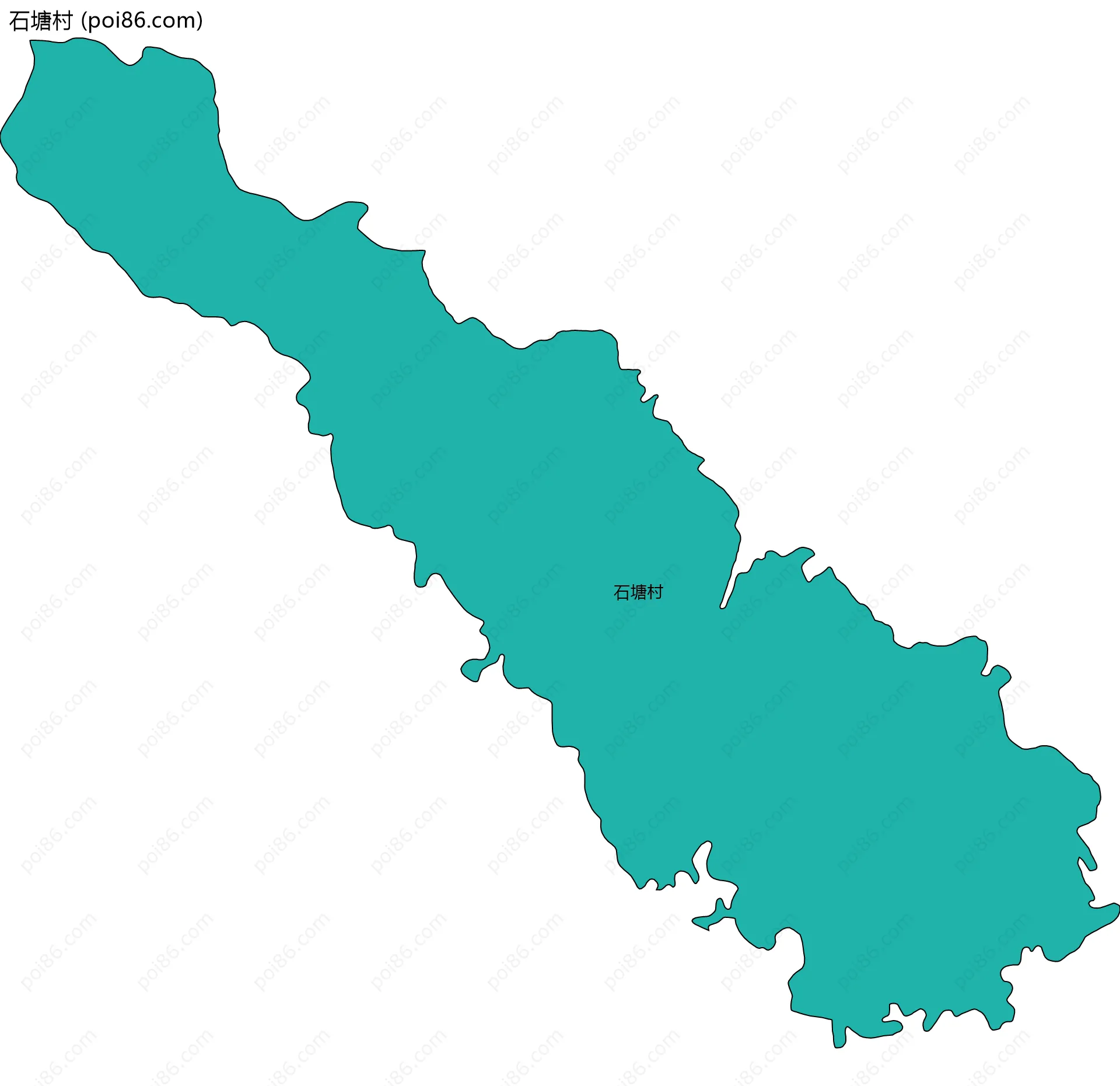 石塘村边界地图