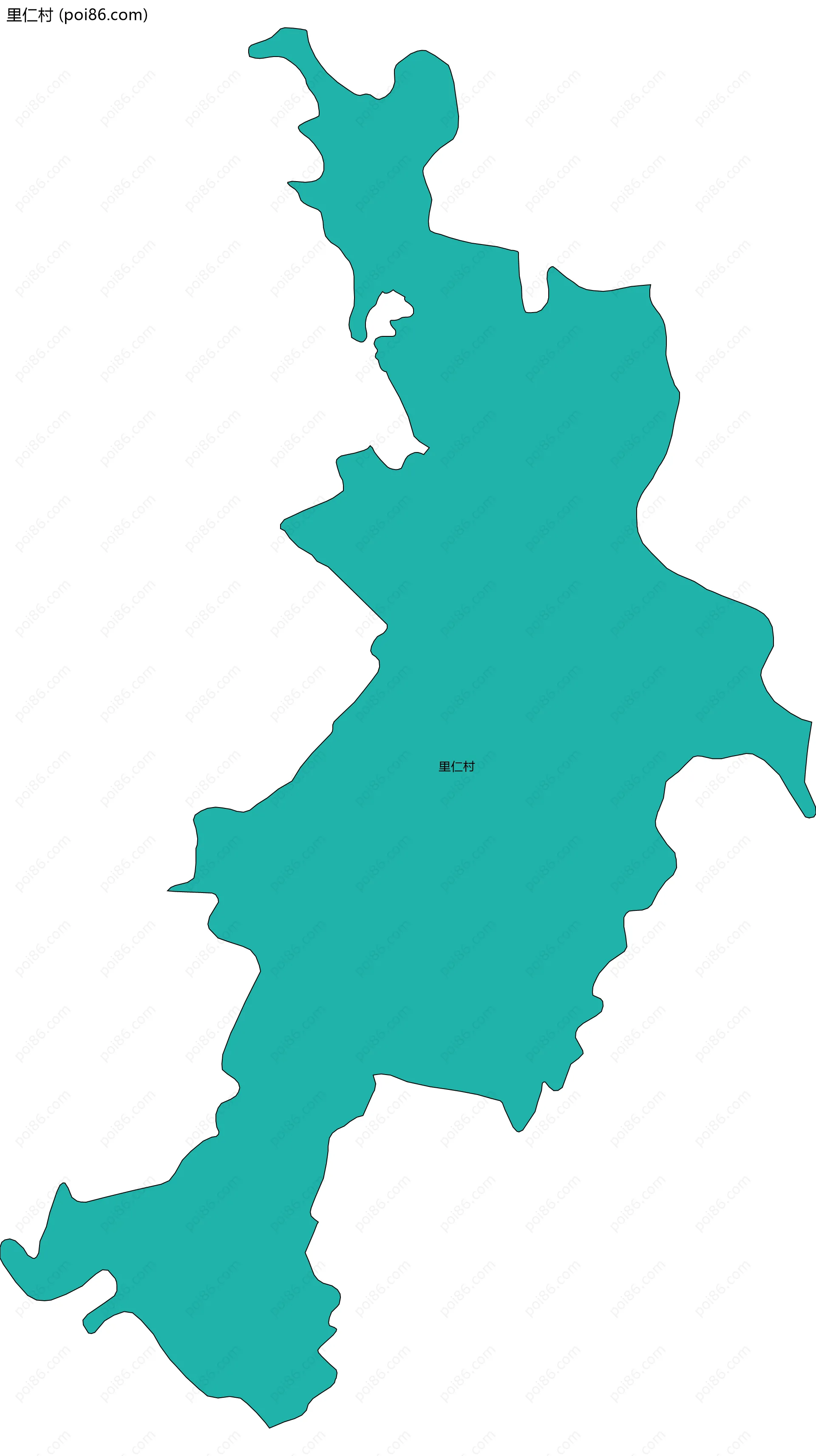 里仁村边界地图