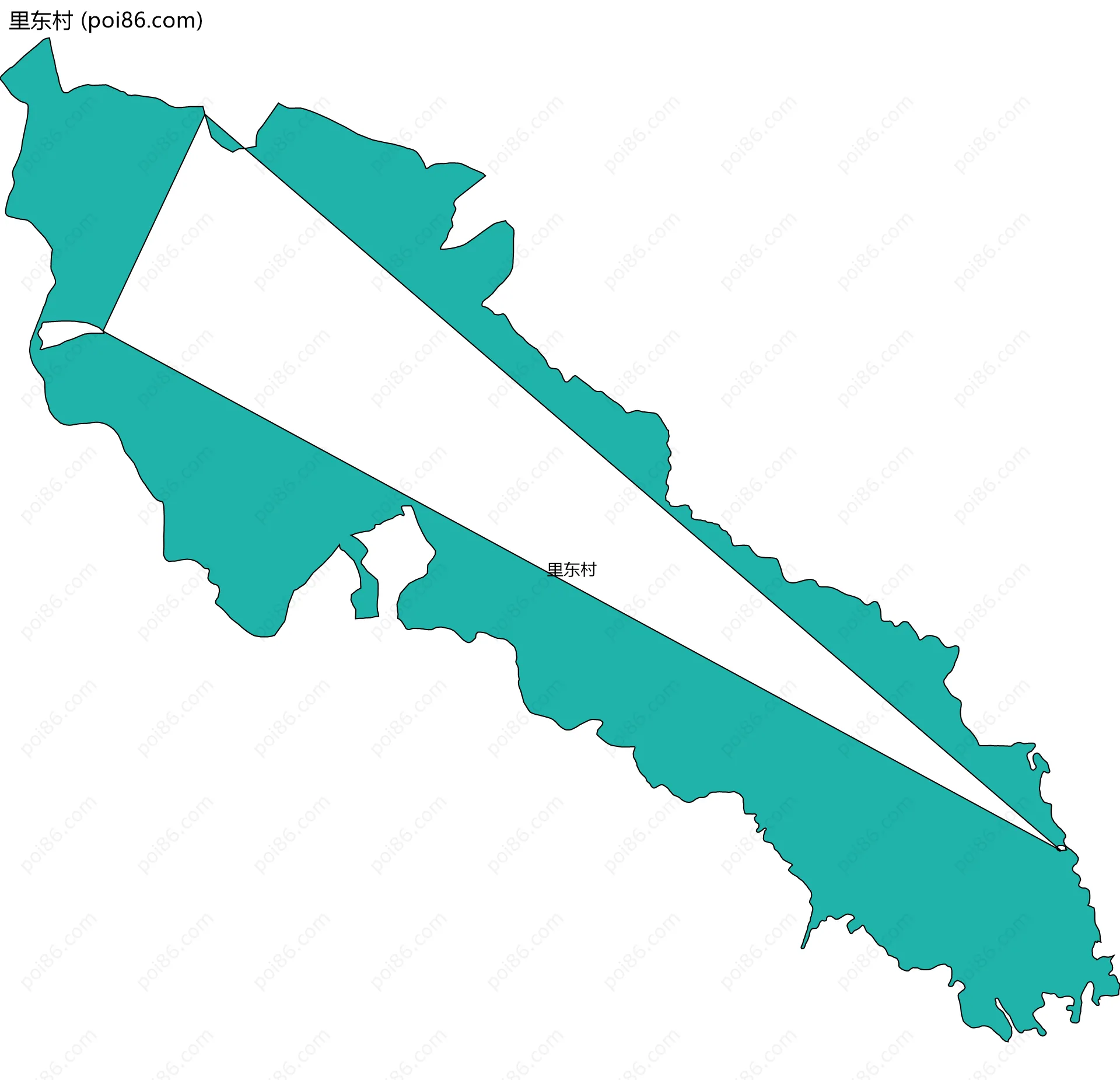 里东村边界地图