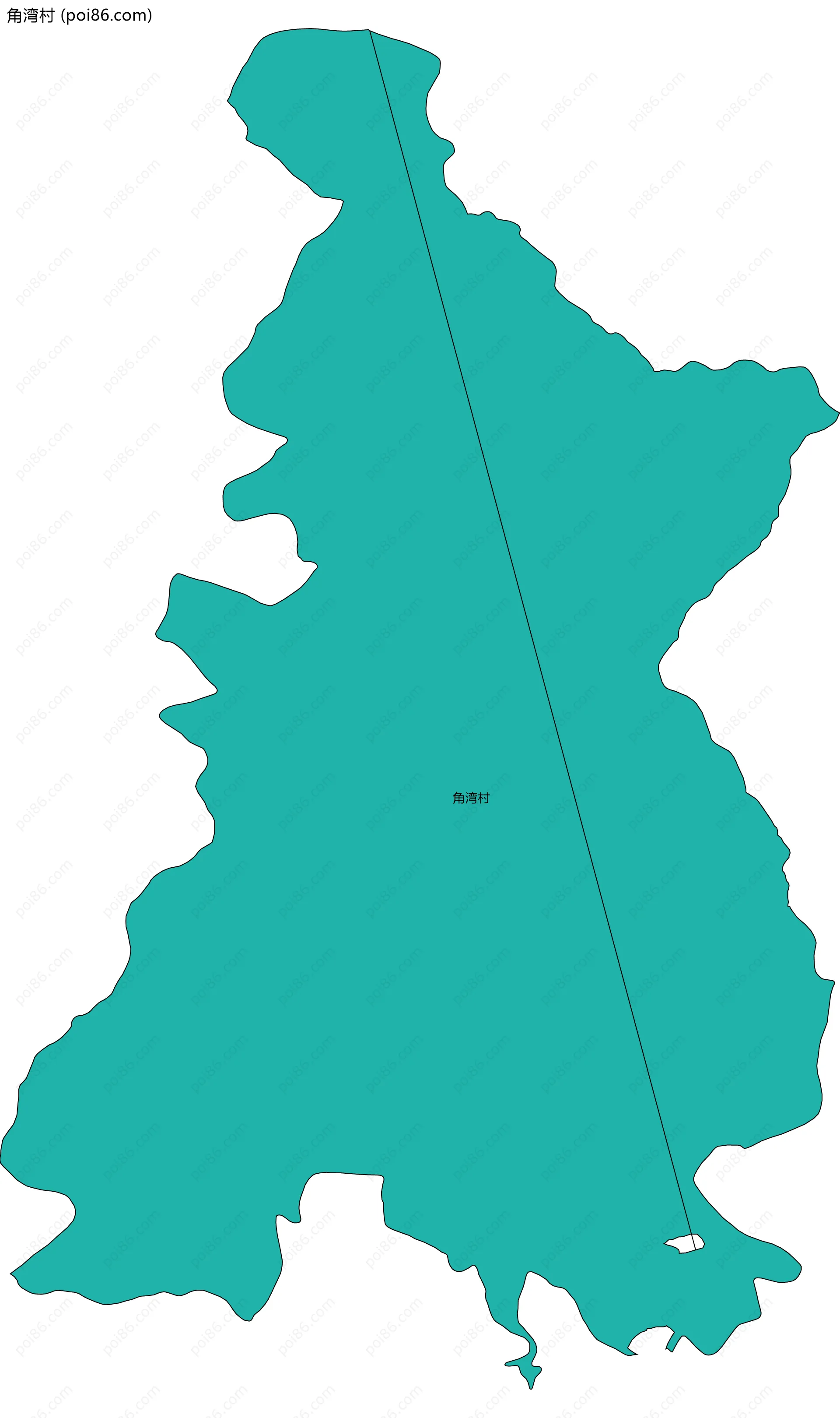 角湾村边界地图