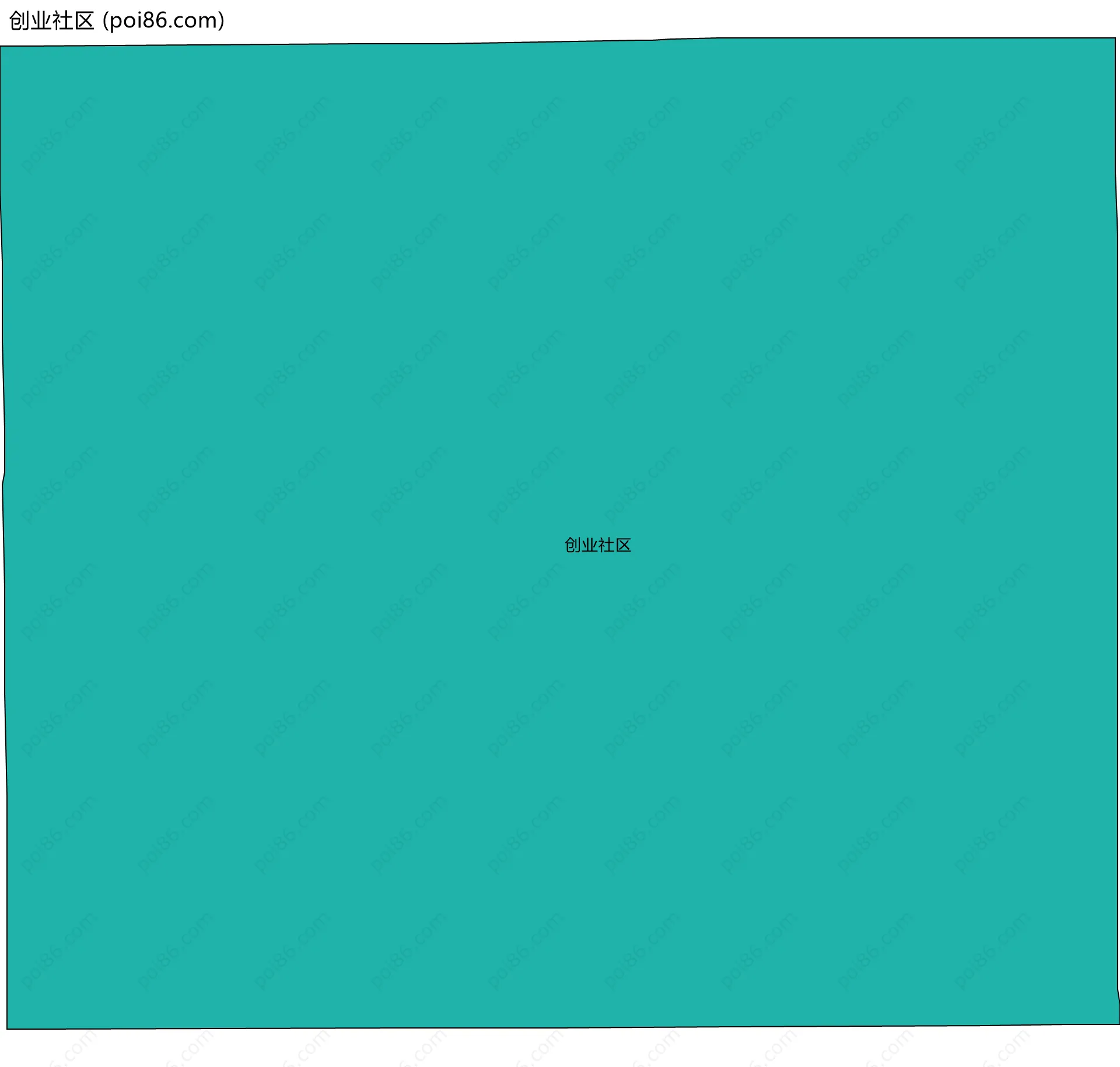 创业社区边界地图