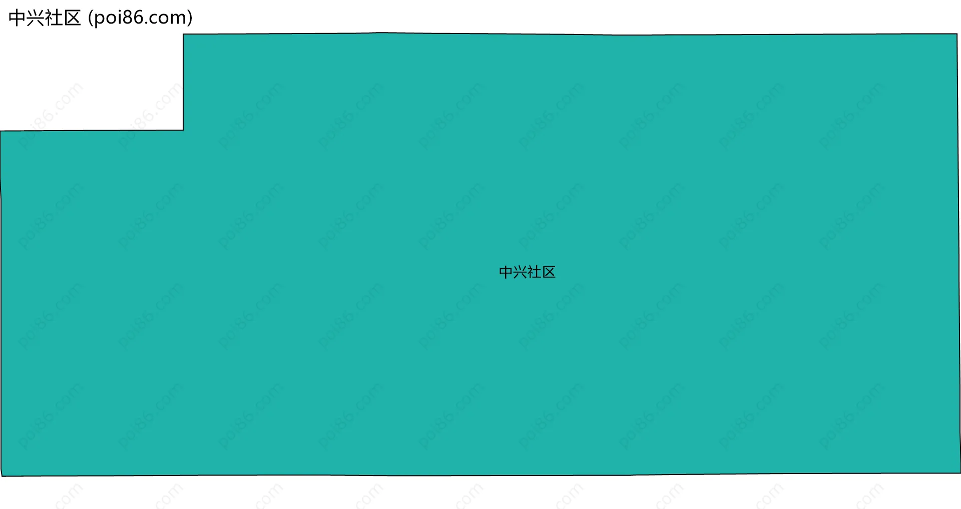 中兴社区边界地图