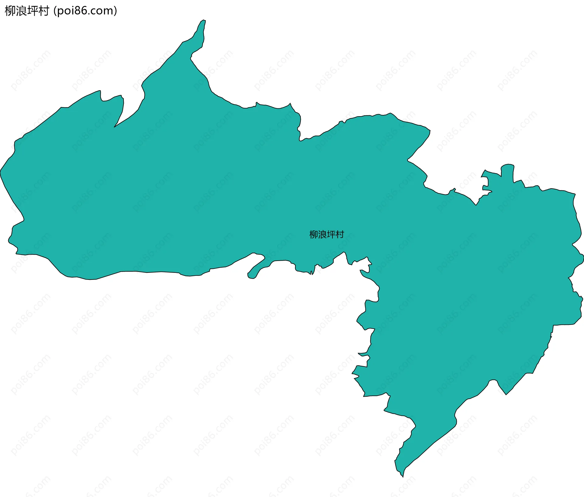 柳浪坪村边界地图