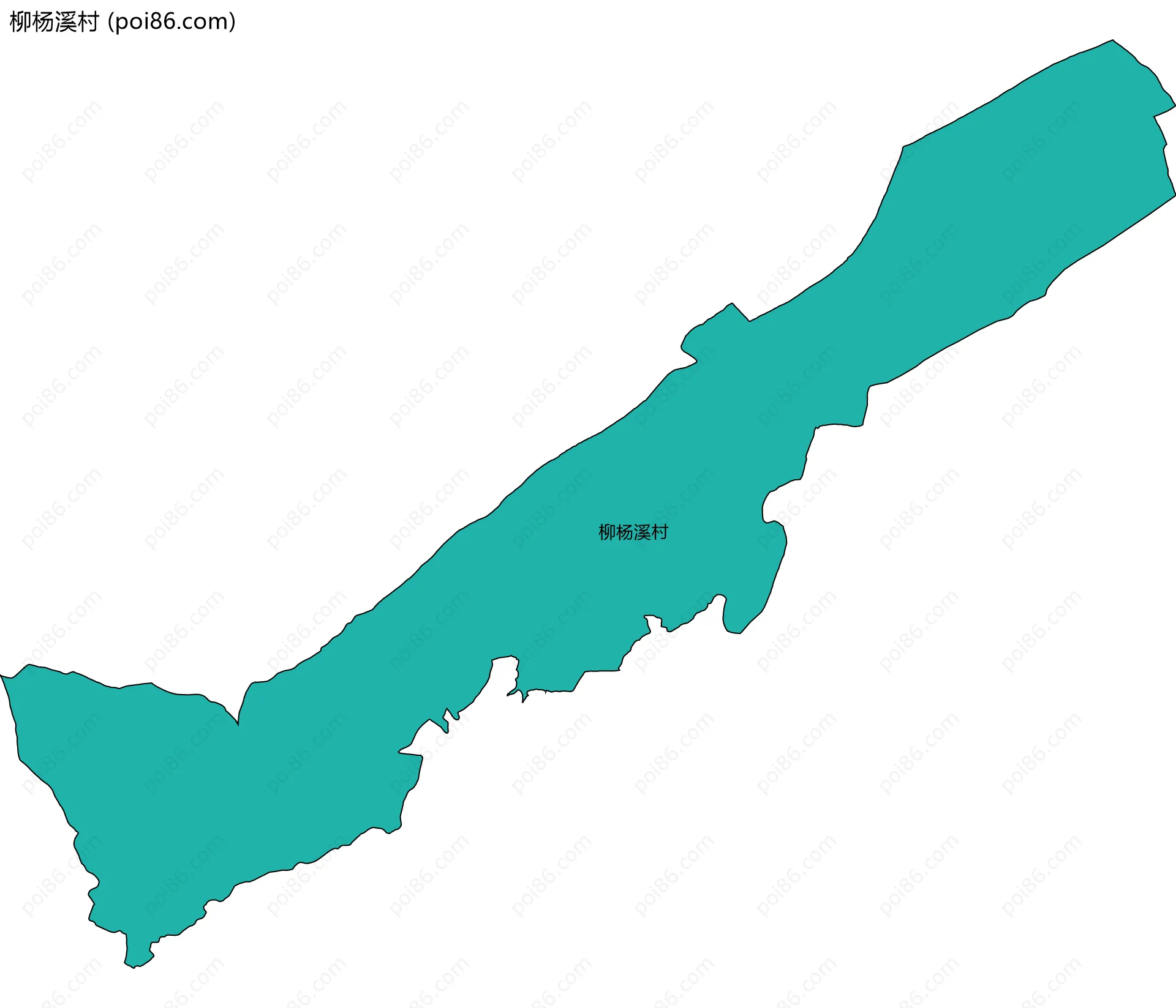 柳杨溪村边界地图