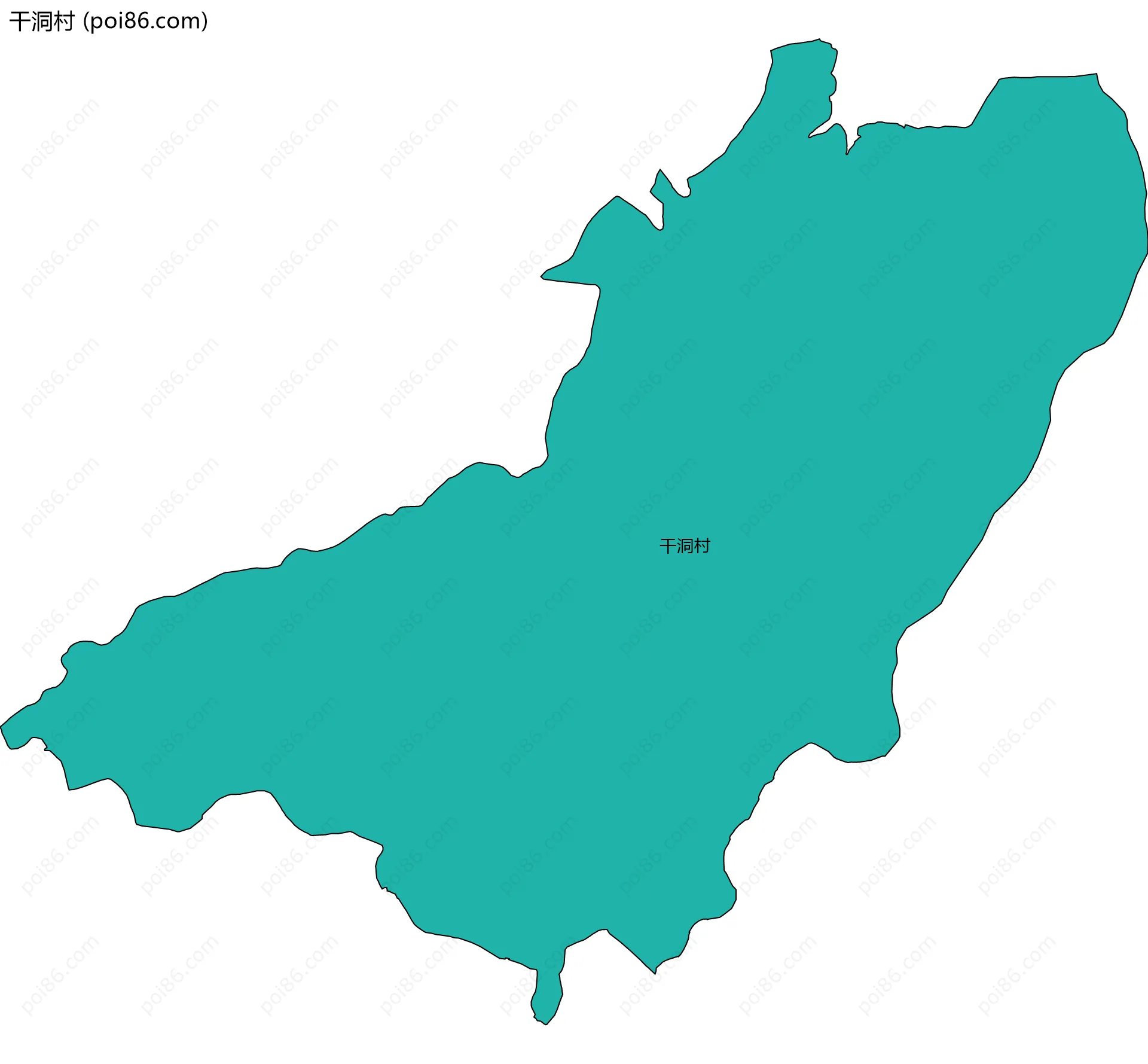 干洞村边界地图