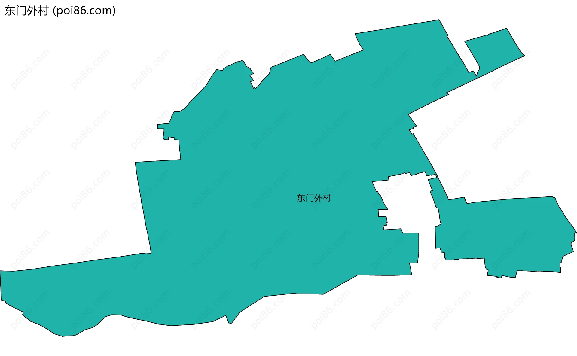东门外村边界地图