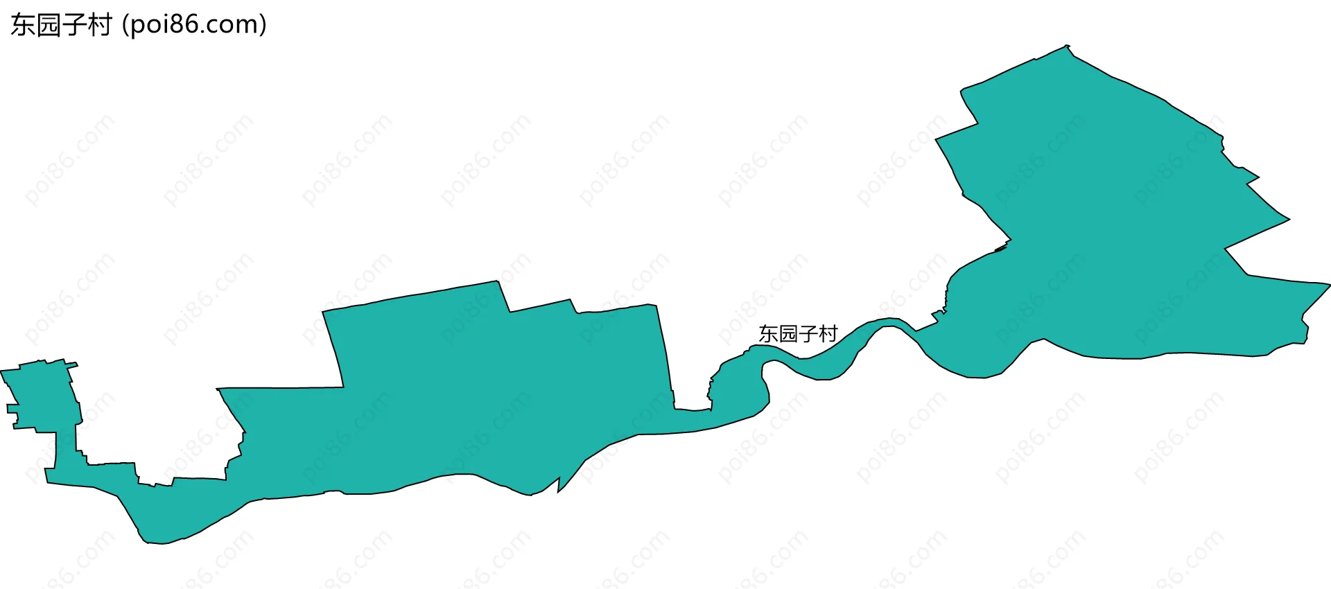 东园子村边界地图