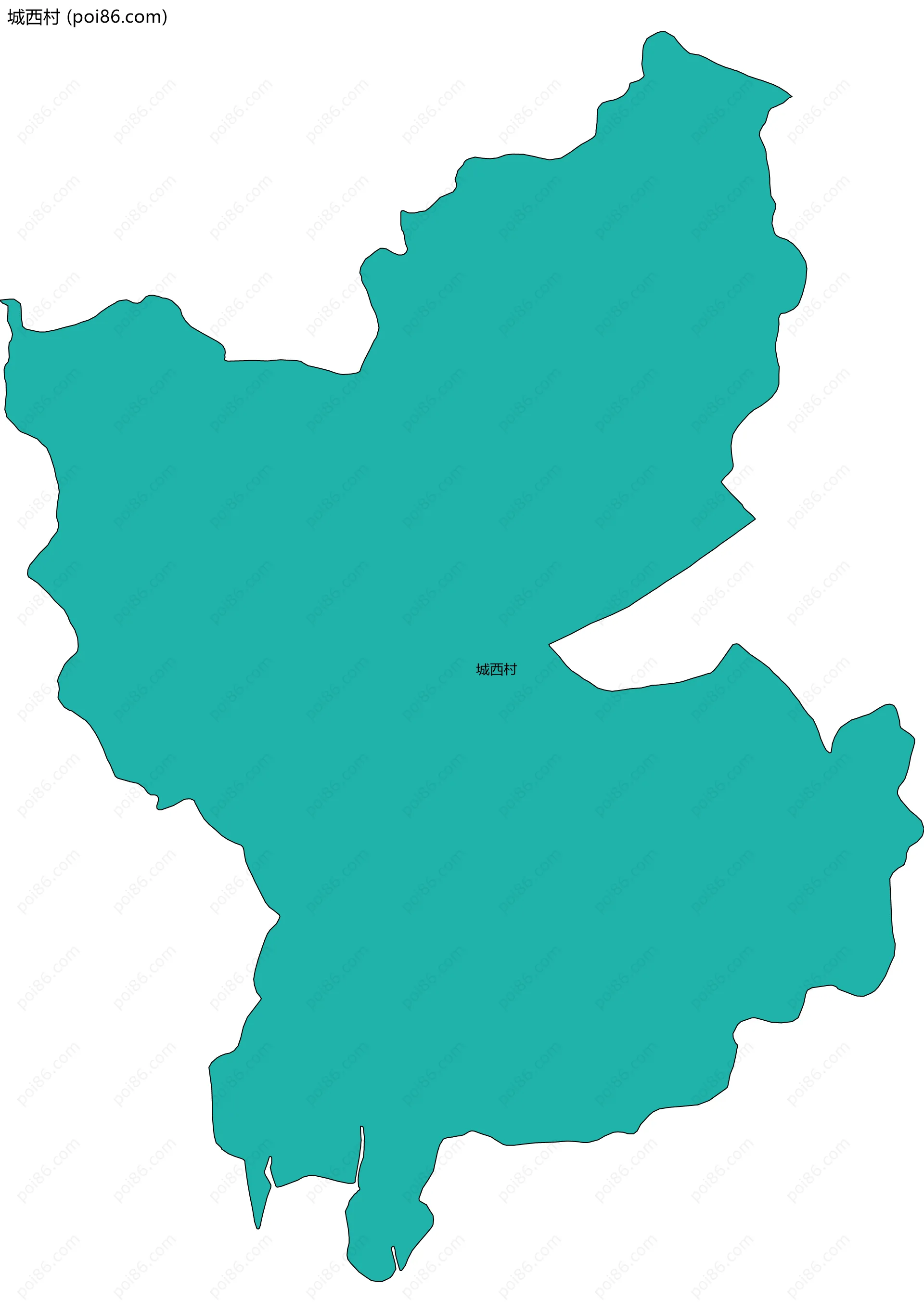 城西村边界地图