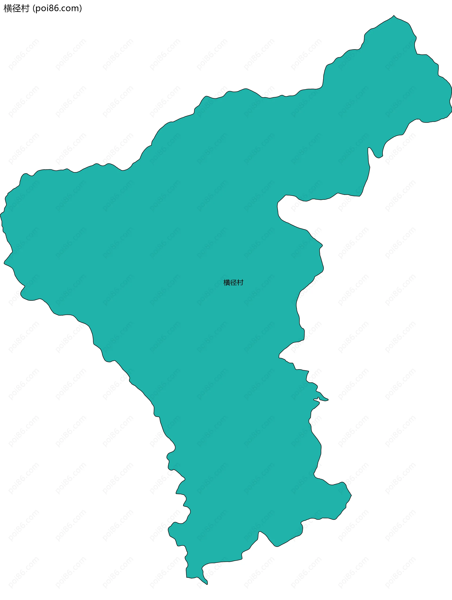 横径村边界地图