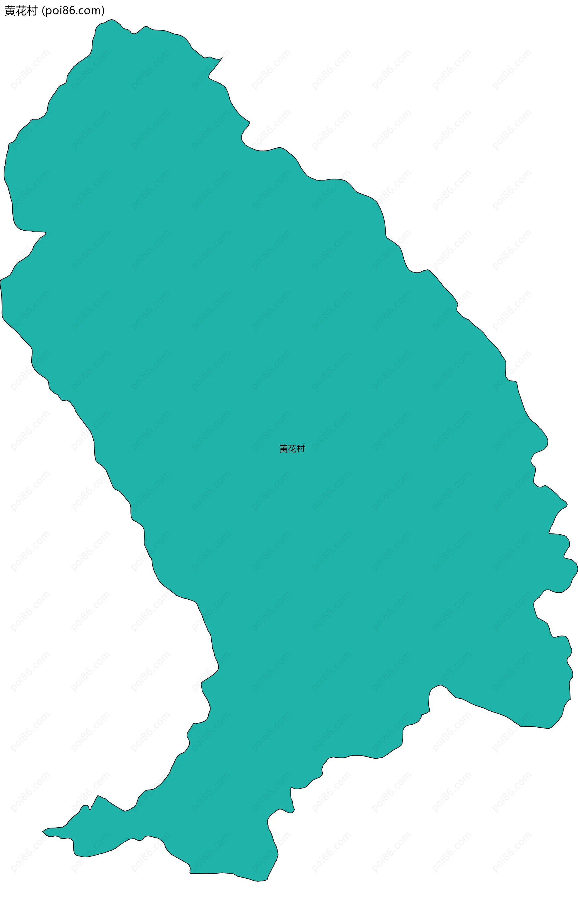 黄花村边界地图