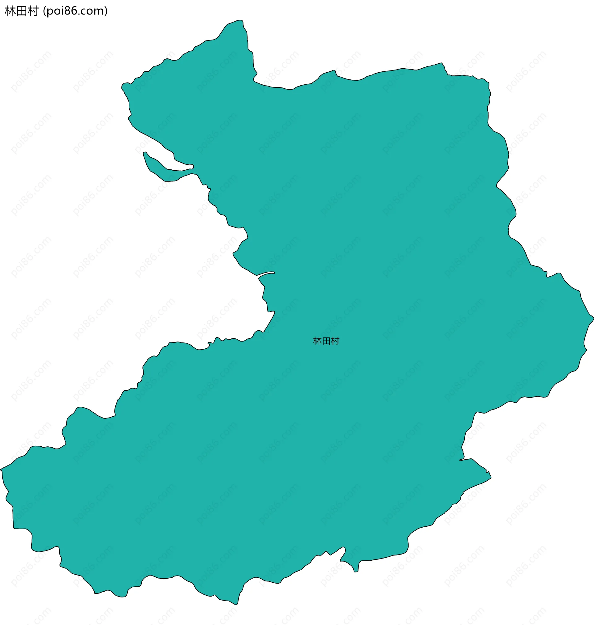 林田村边界地图