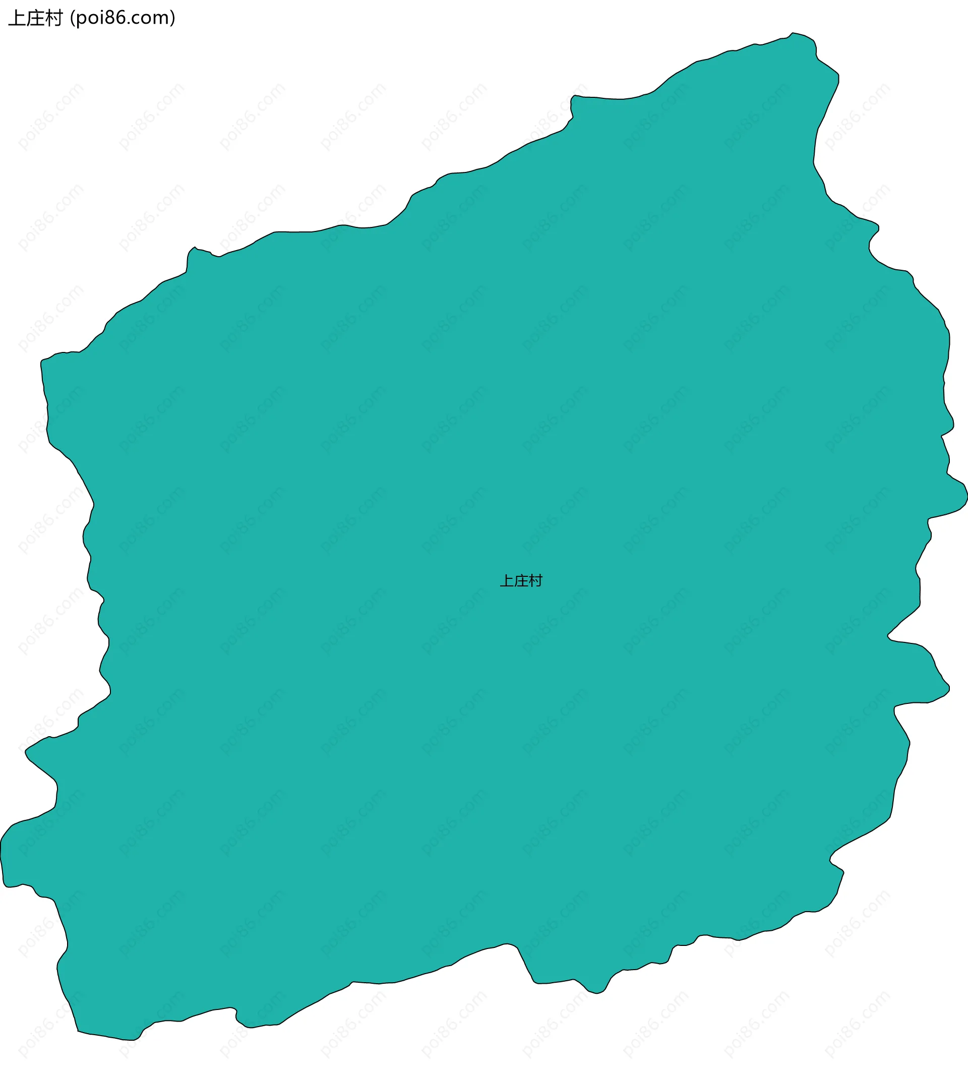上庄村边界地图