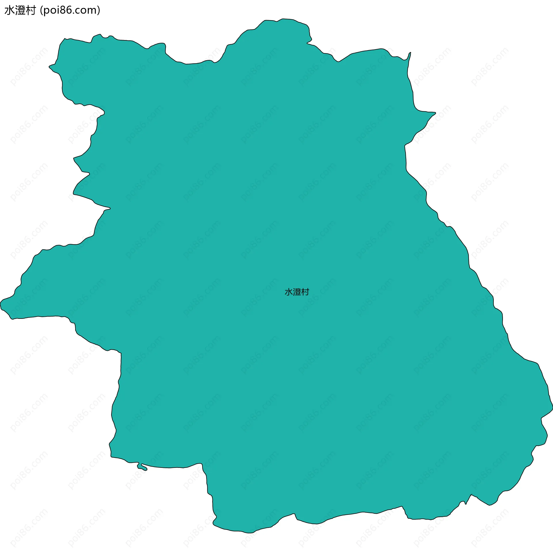 水澄村边界地图