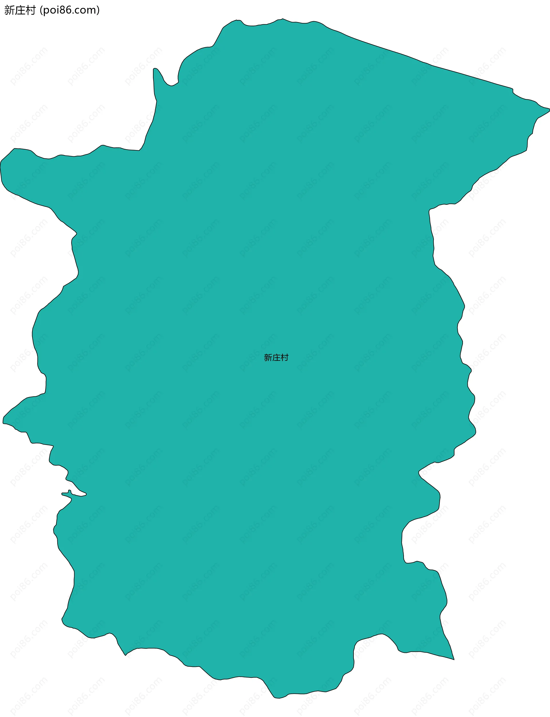 新庄村边界地图