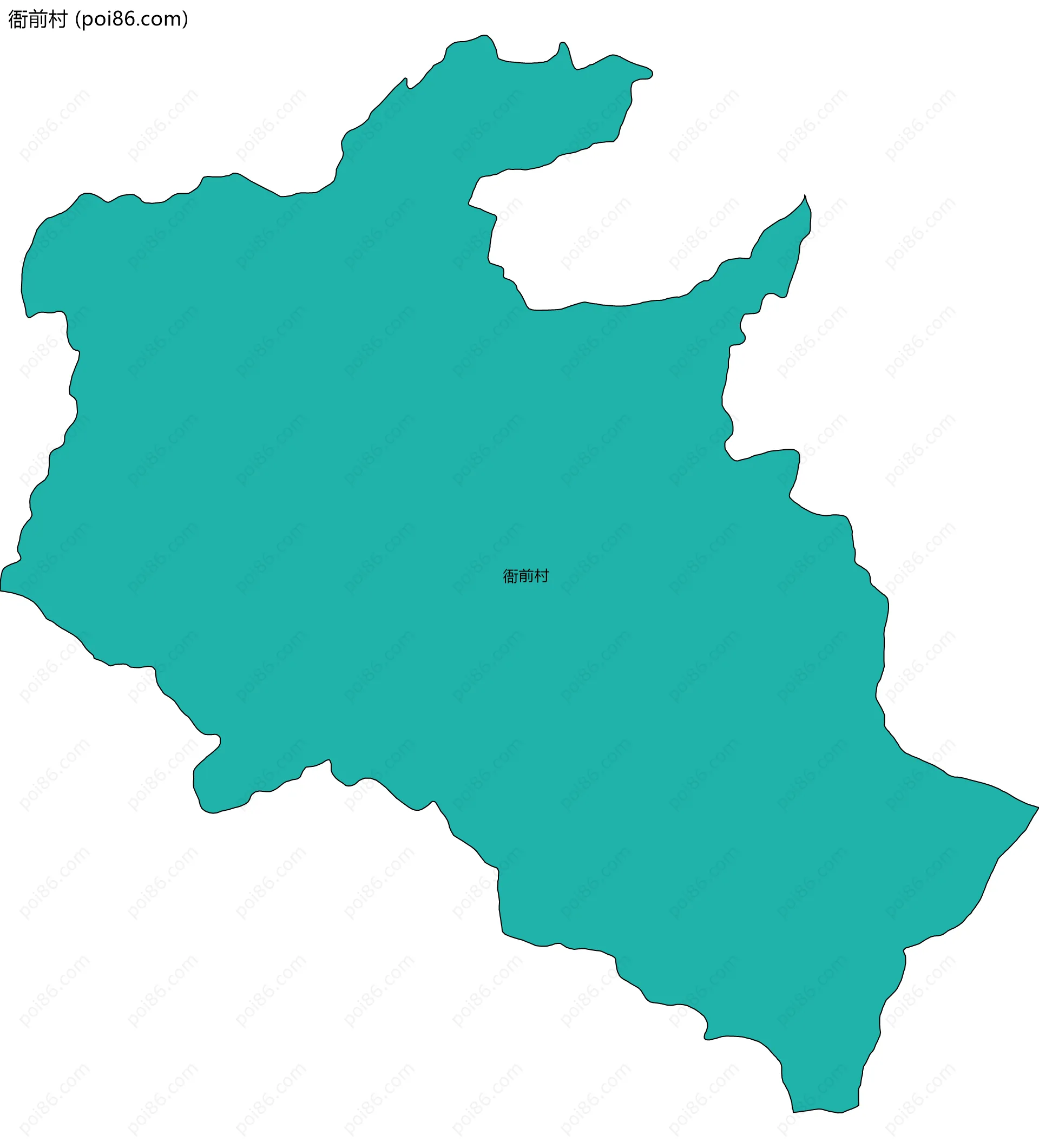 衙前村边界地图