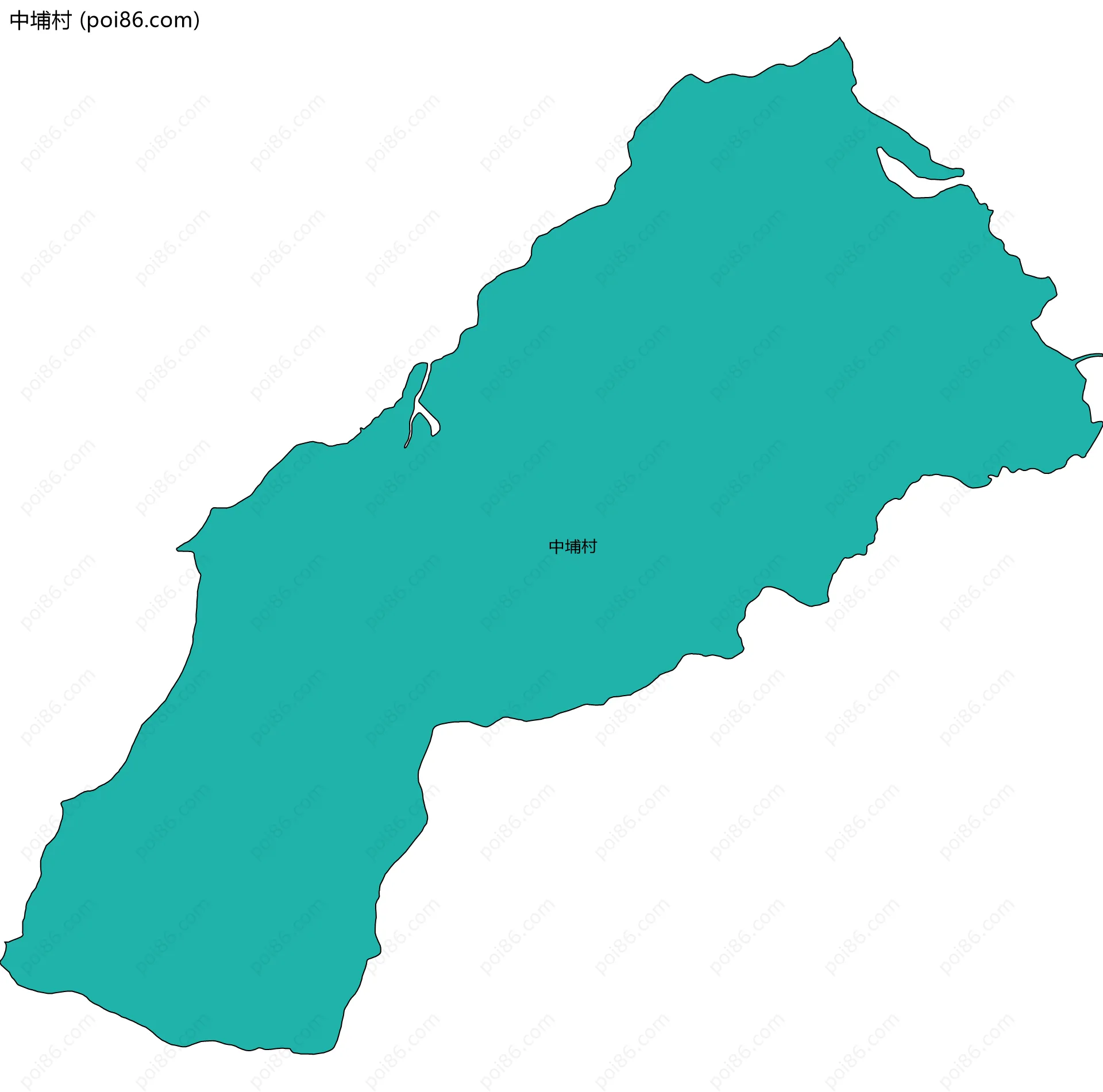 中埔村边界地图