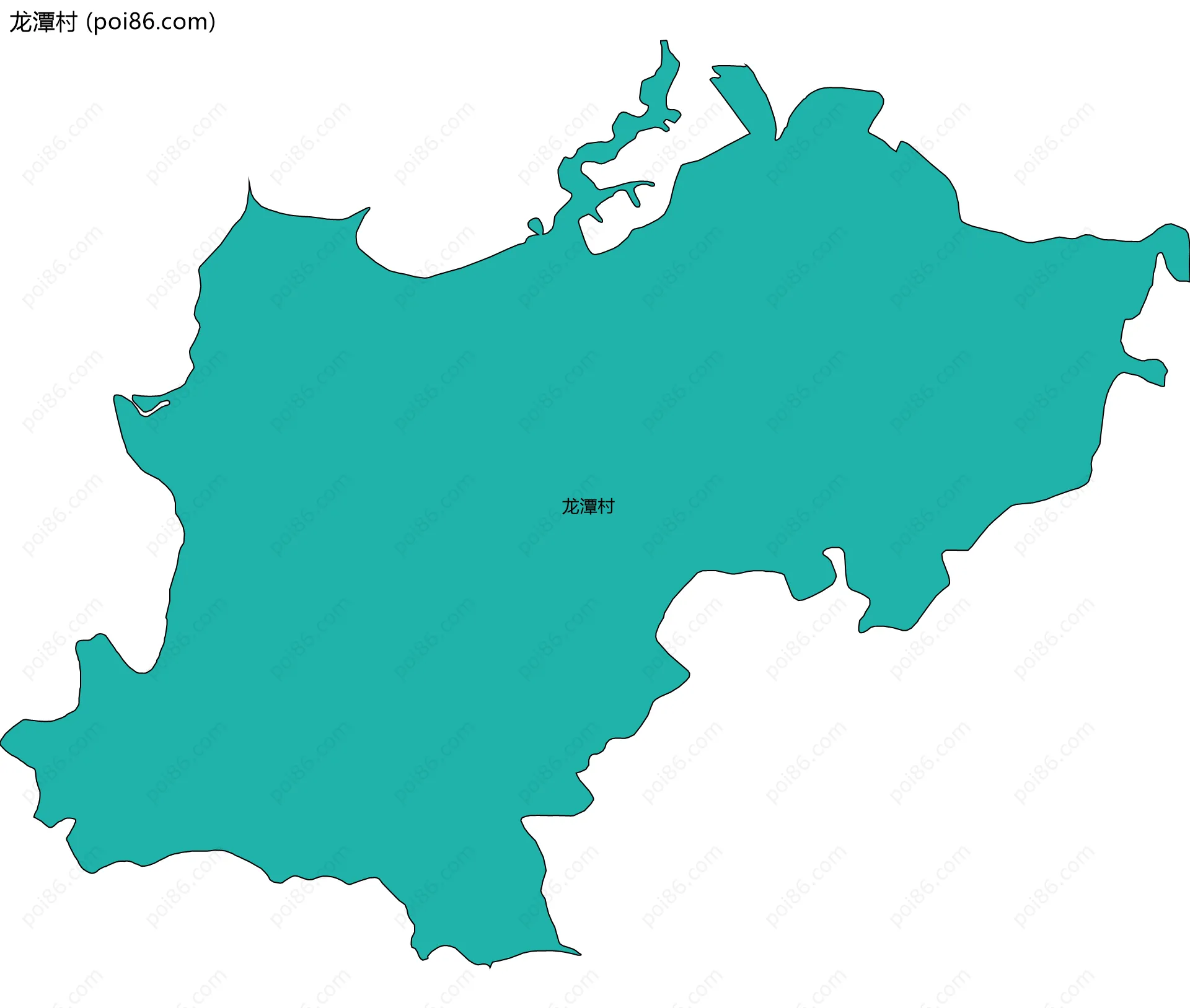 龙潭村边界地图