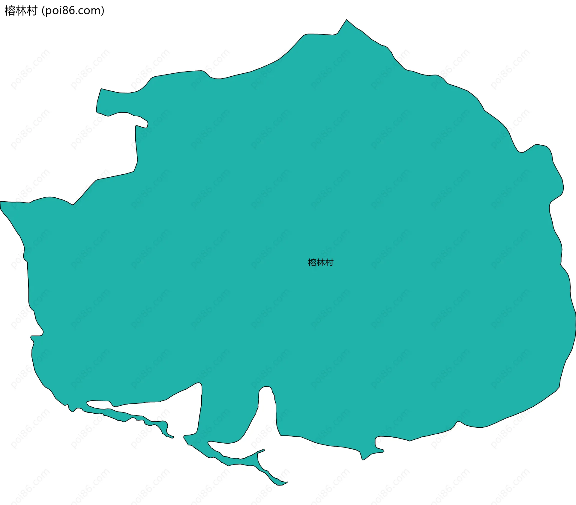 榕林村边界地图