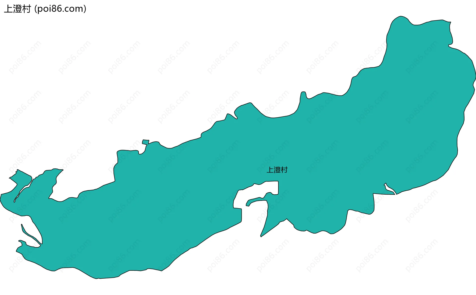 上澄村边界地图