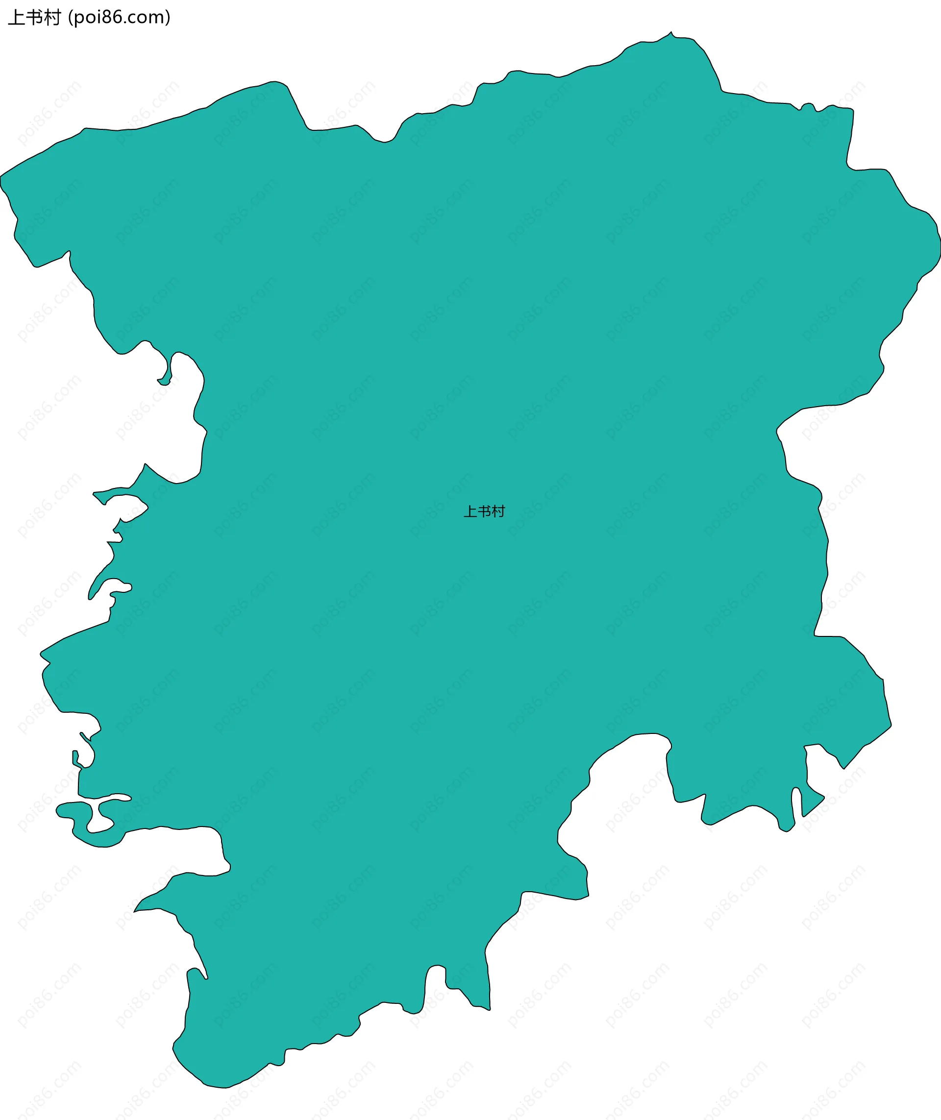 上书村边界地图