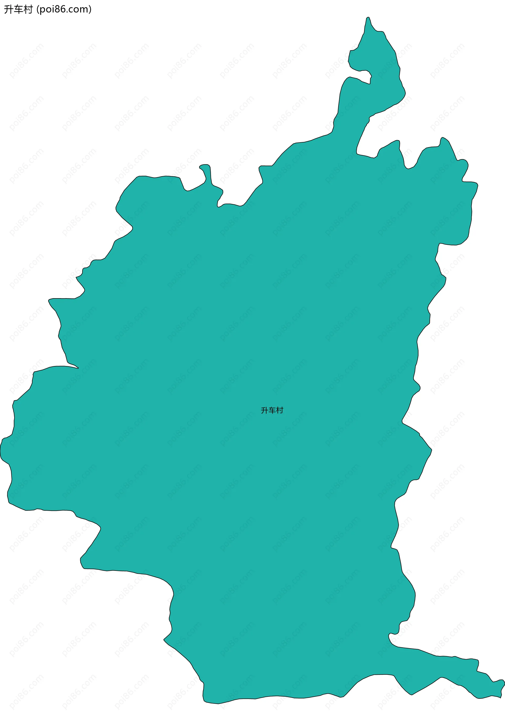 升车村边界地图
