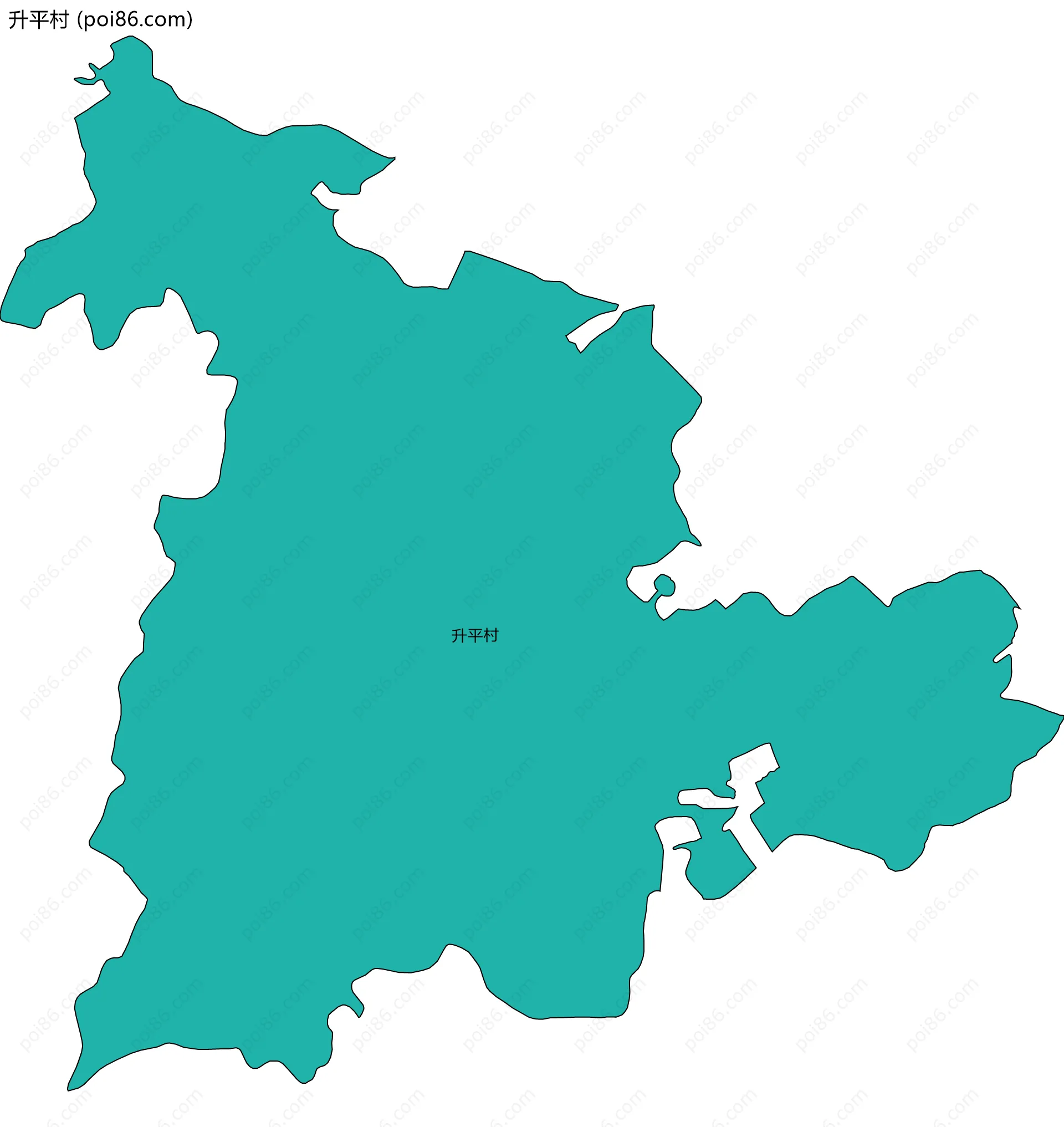 升平村边界地图