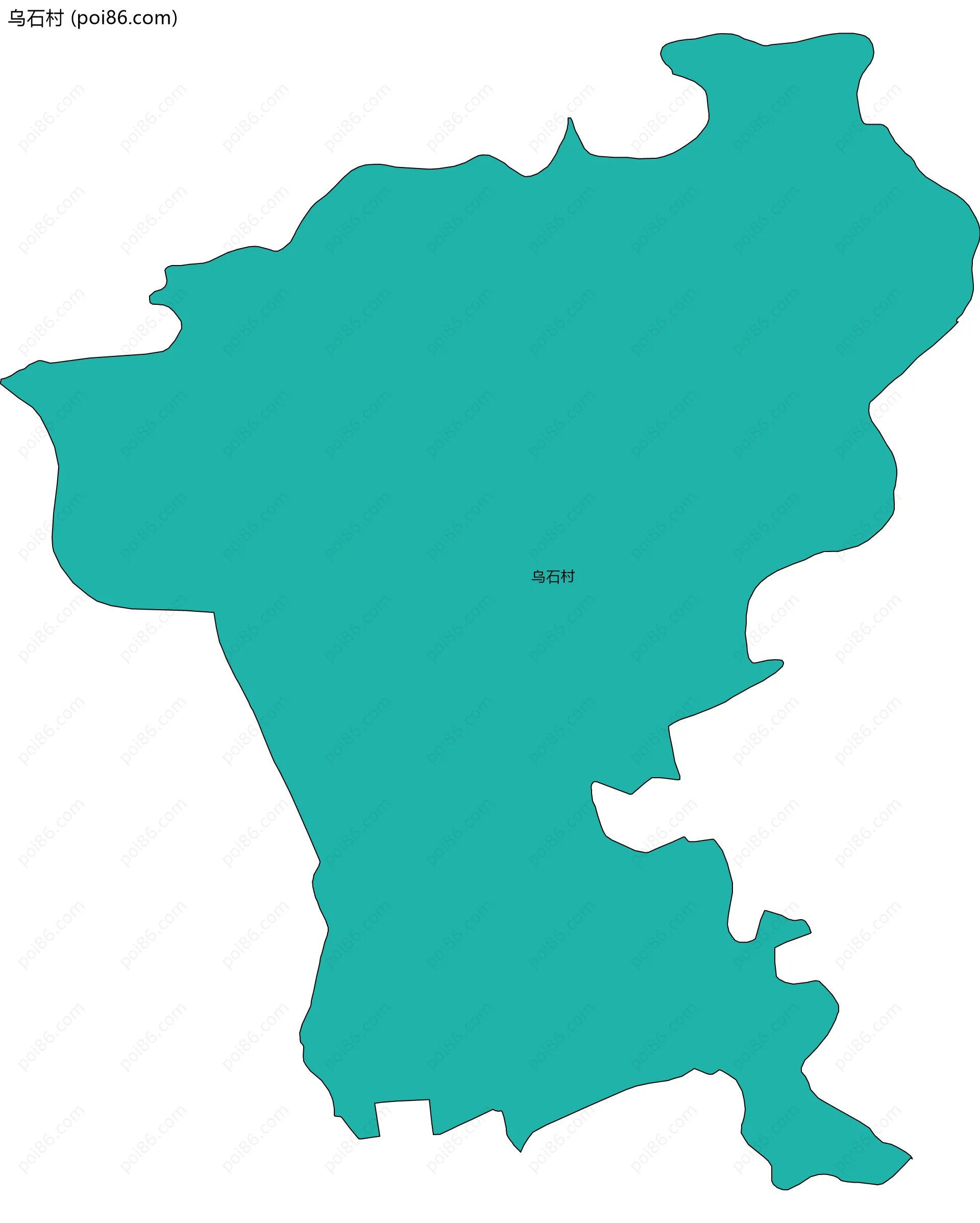 乌石村边界地图