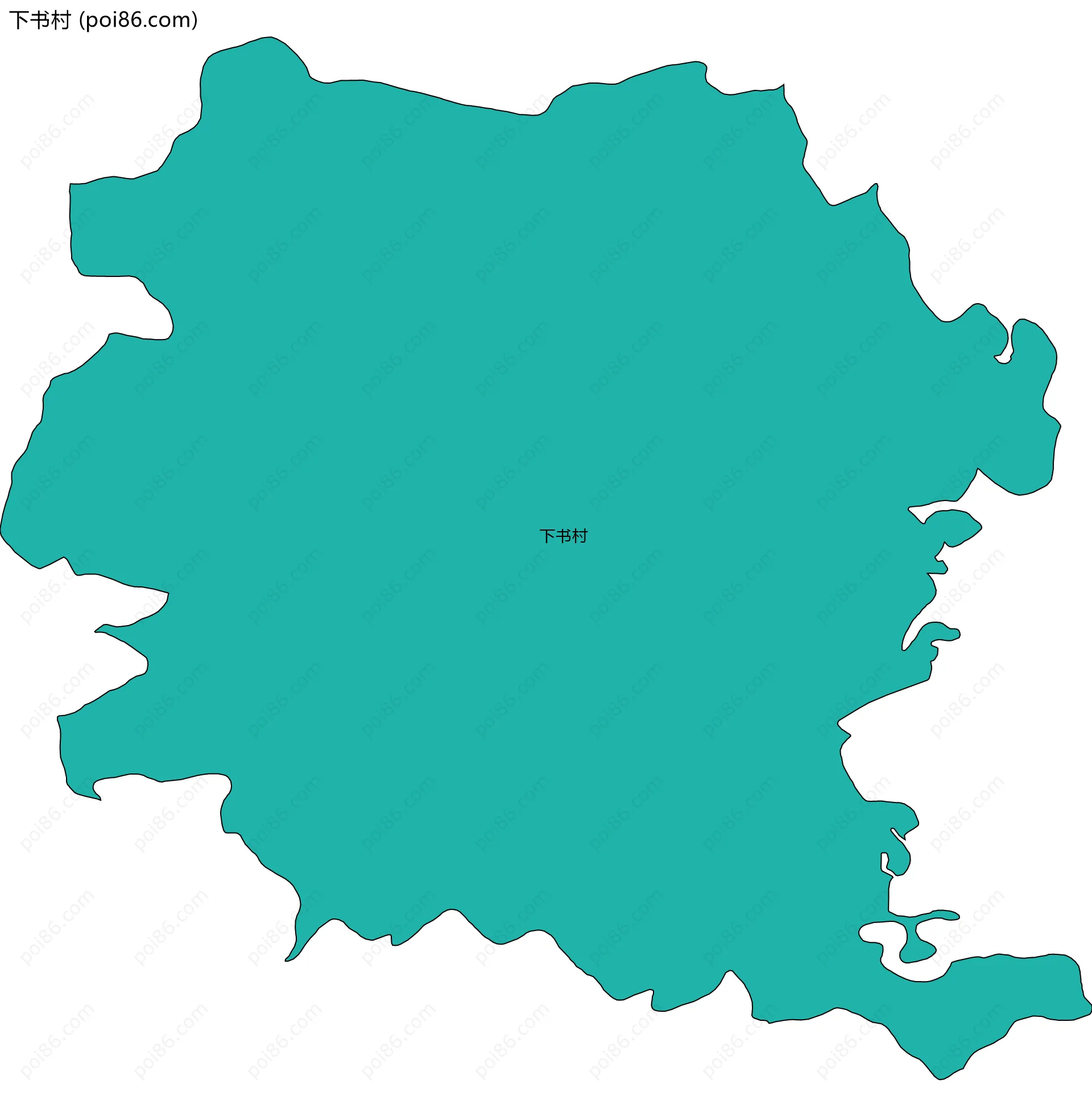 下书村边界地图
