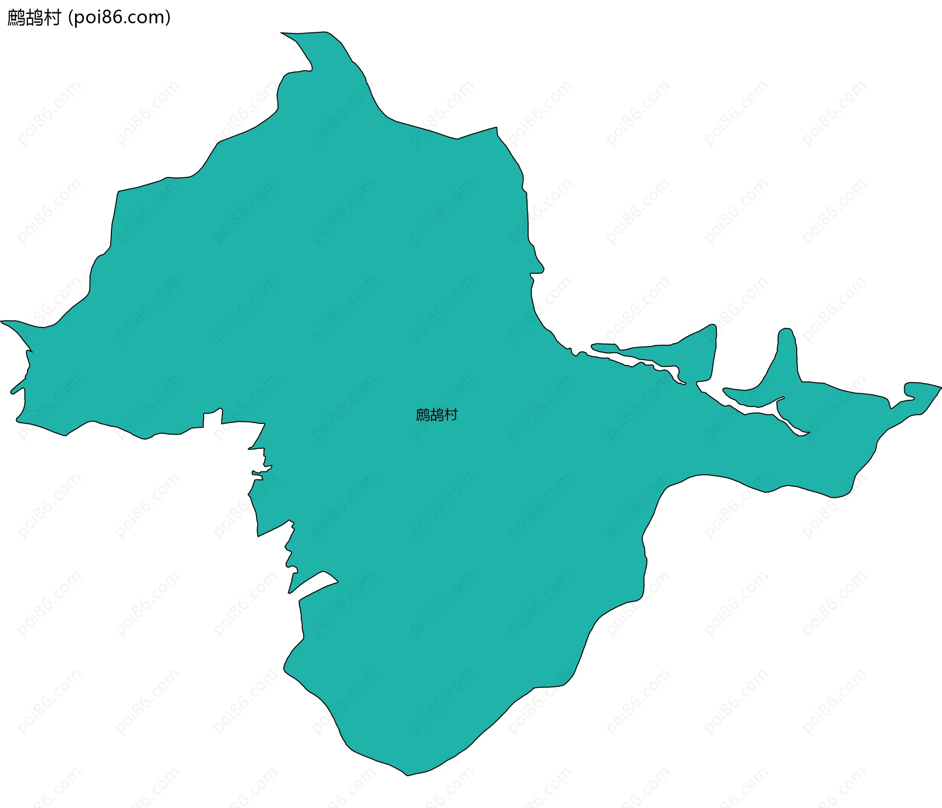 鹧鸪村边界地图