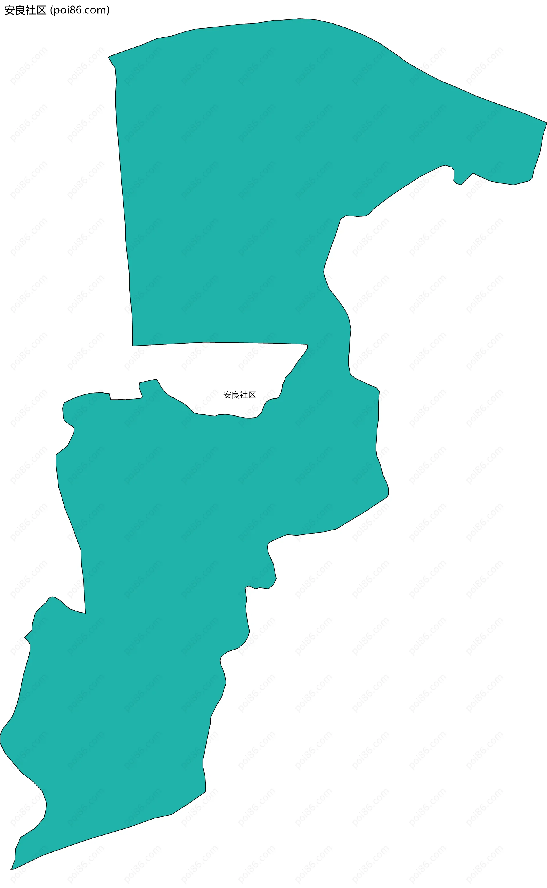 安良社区边界地图
