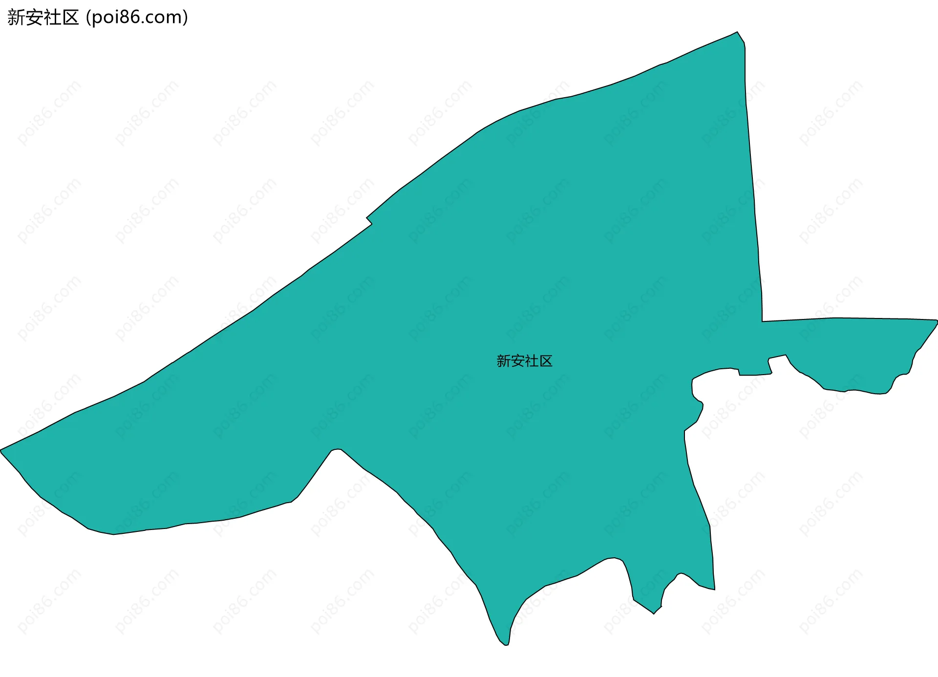 新安社区边界地图