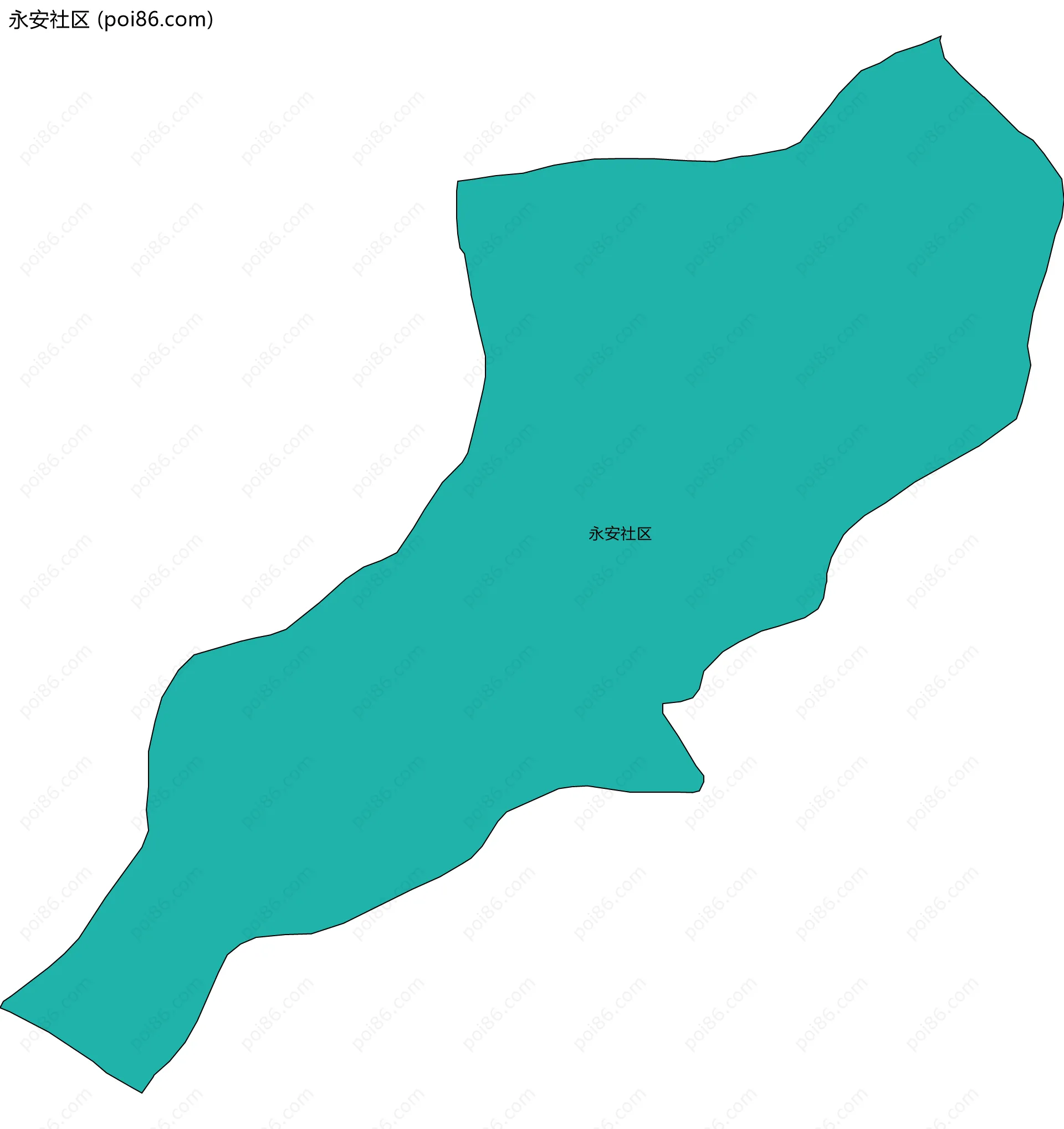 永安社区边界地图