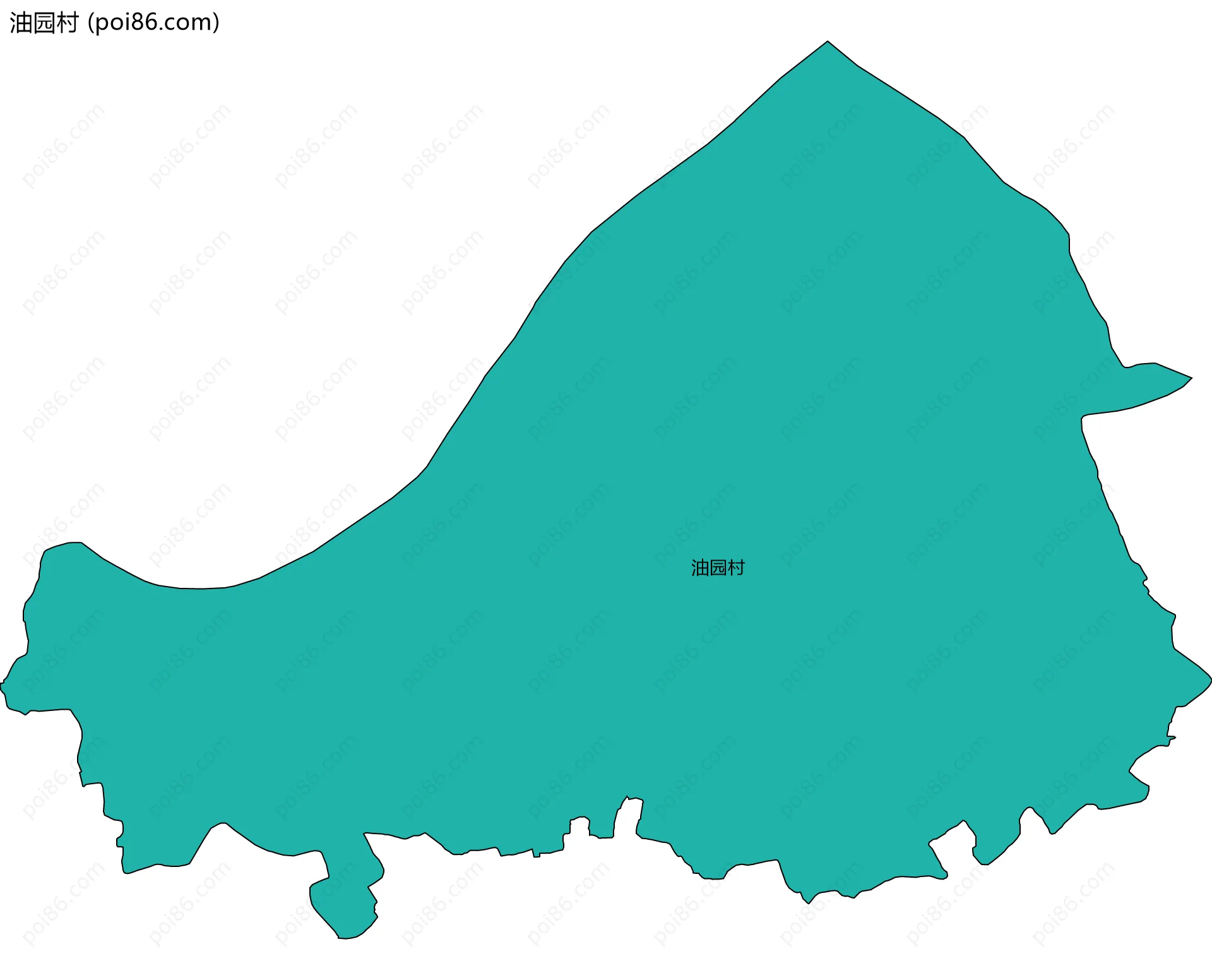 油园村边界地图