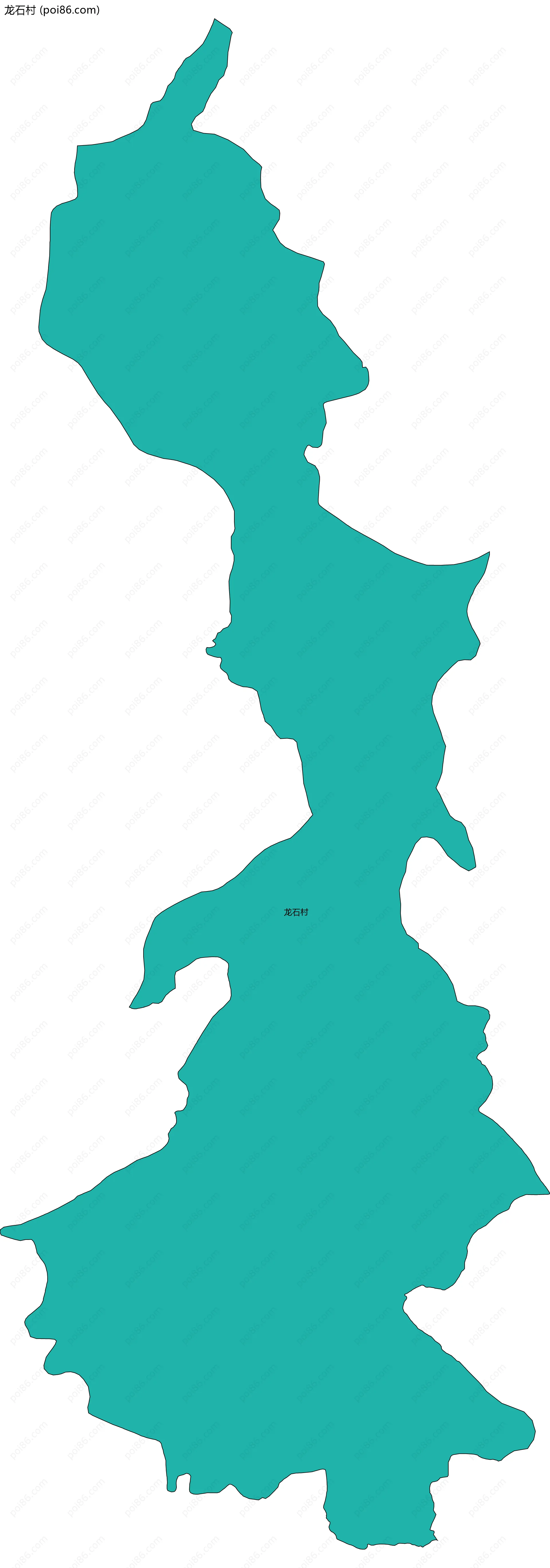 龙石村边界地图