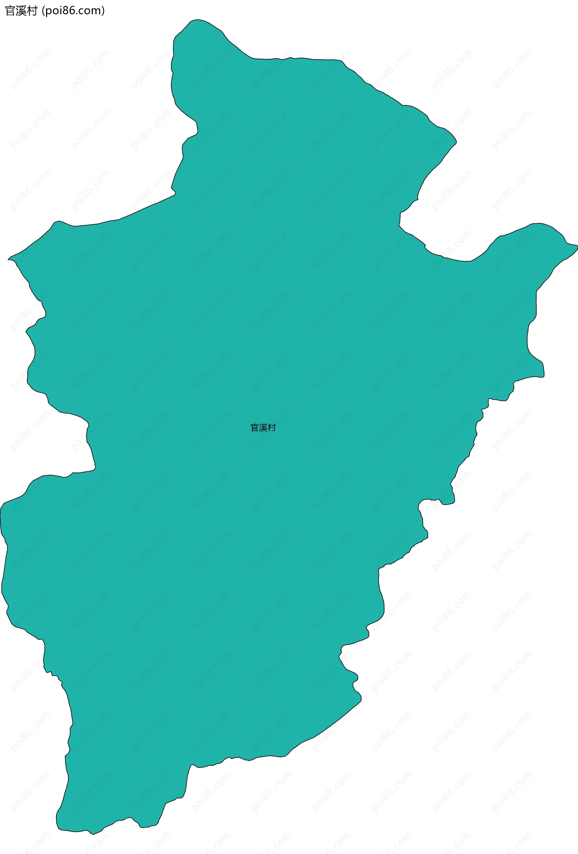 官溪村边界地图