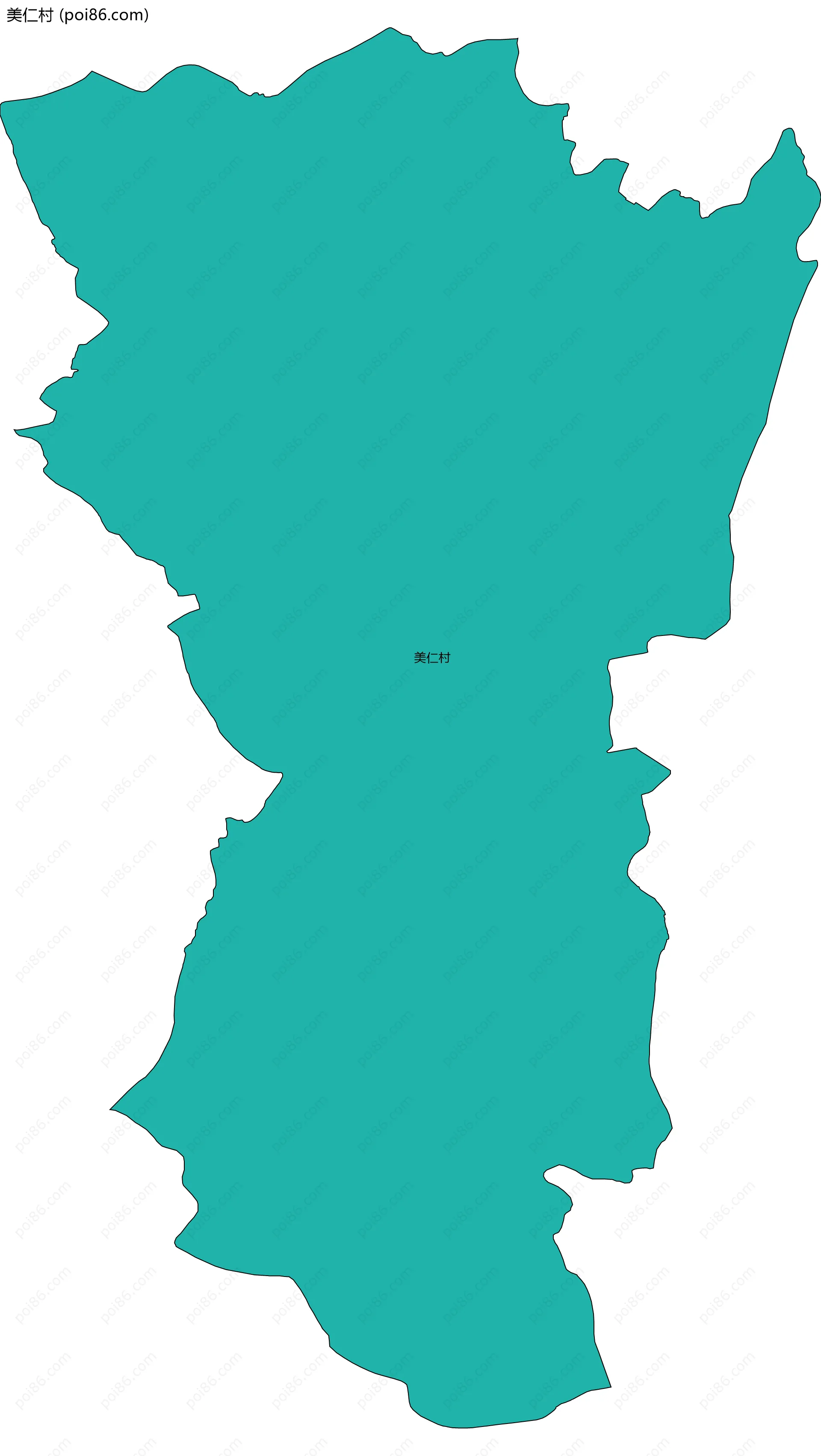 美仁村边界地图