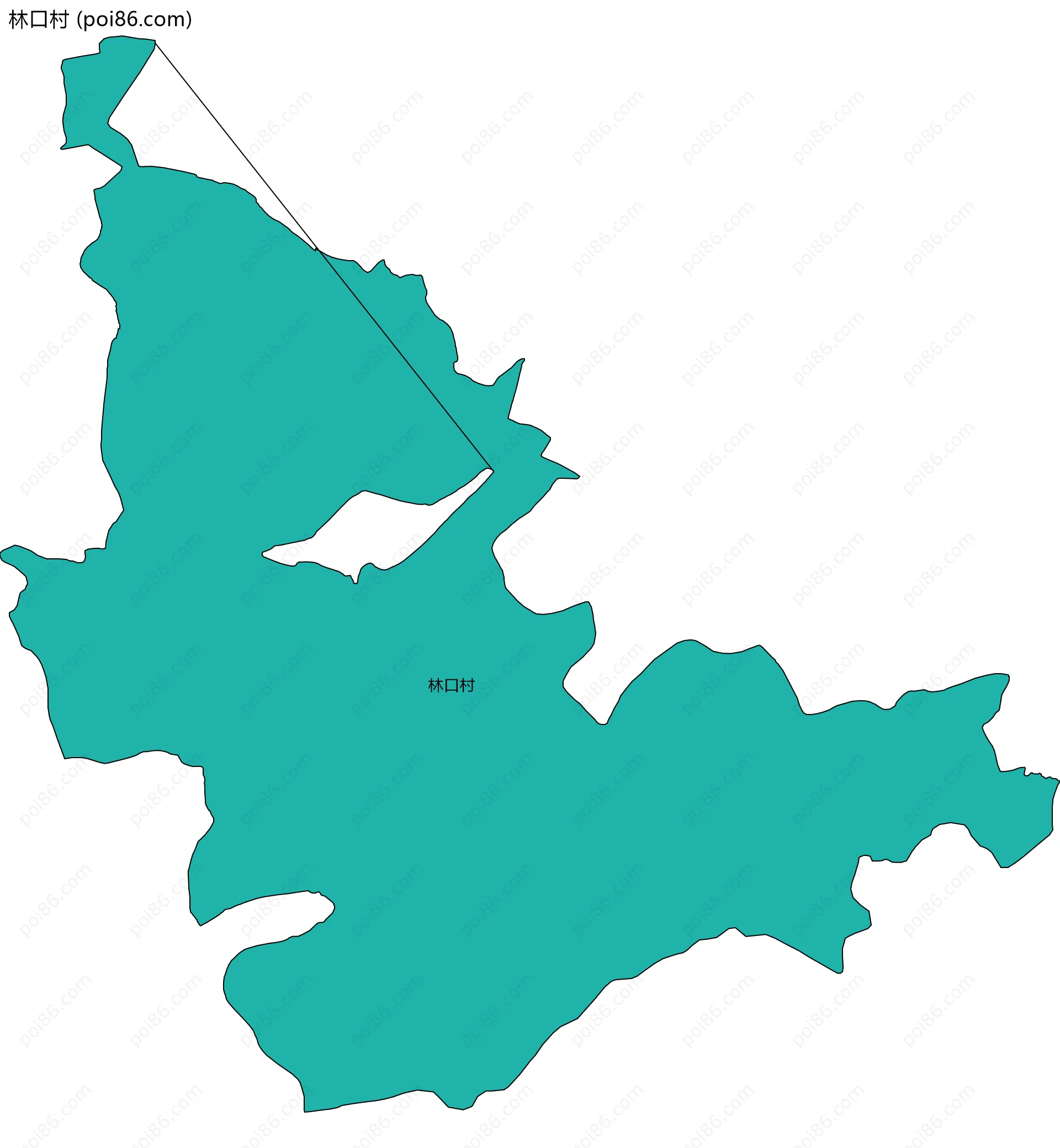 林口村边界地图