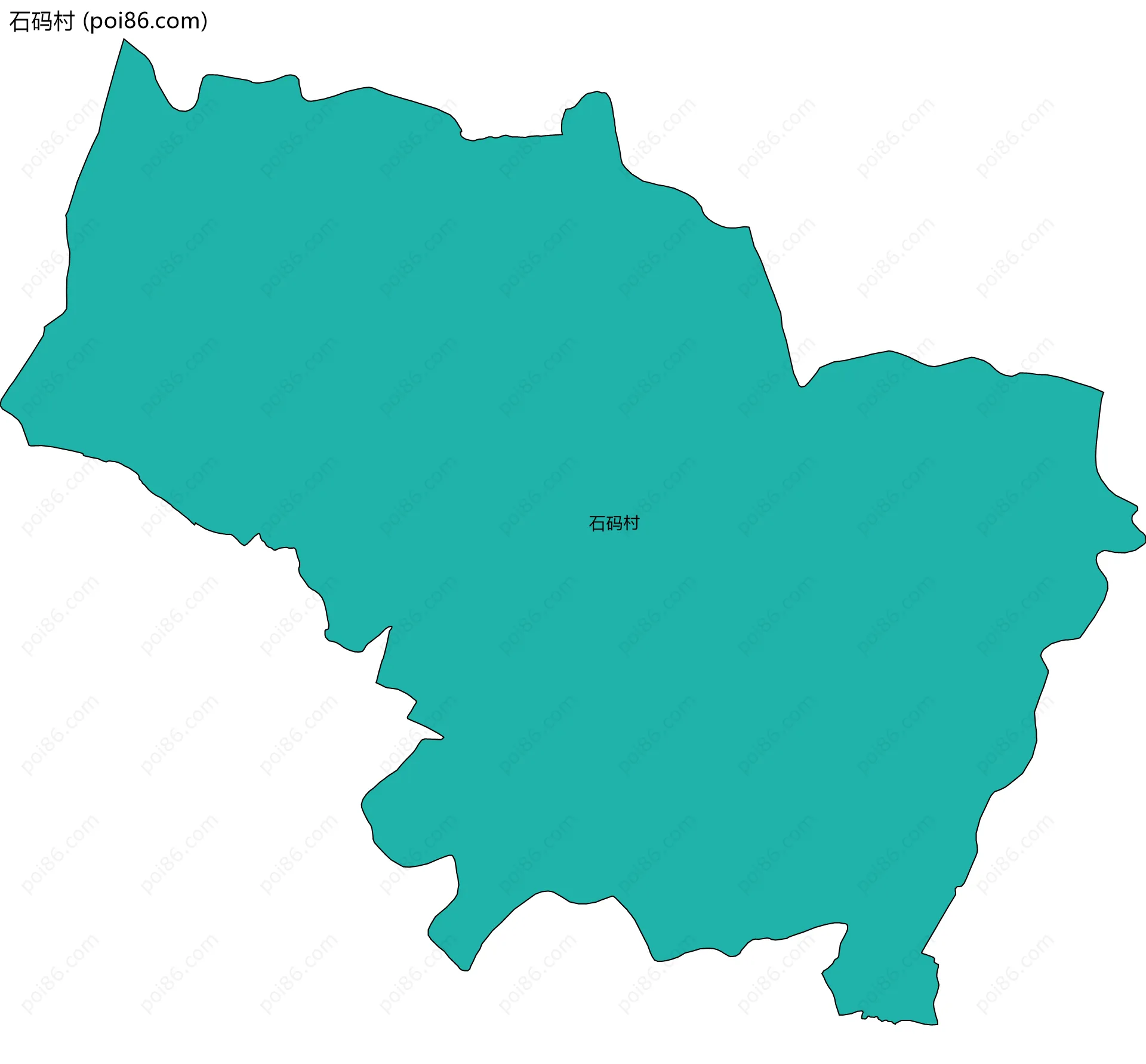 石码村边界地图
