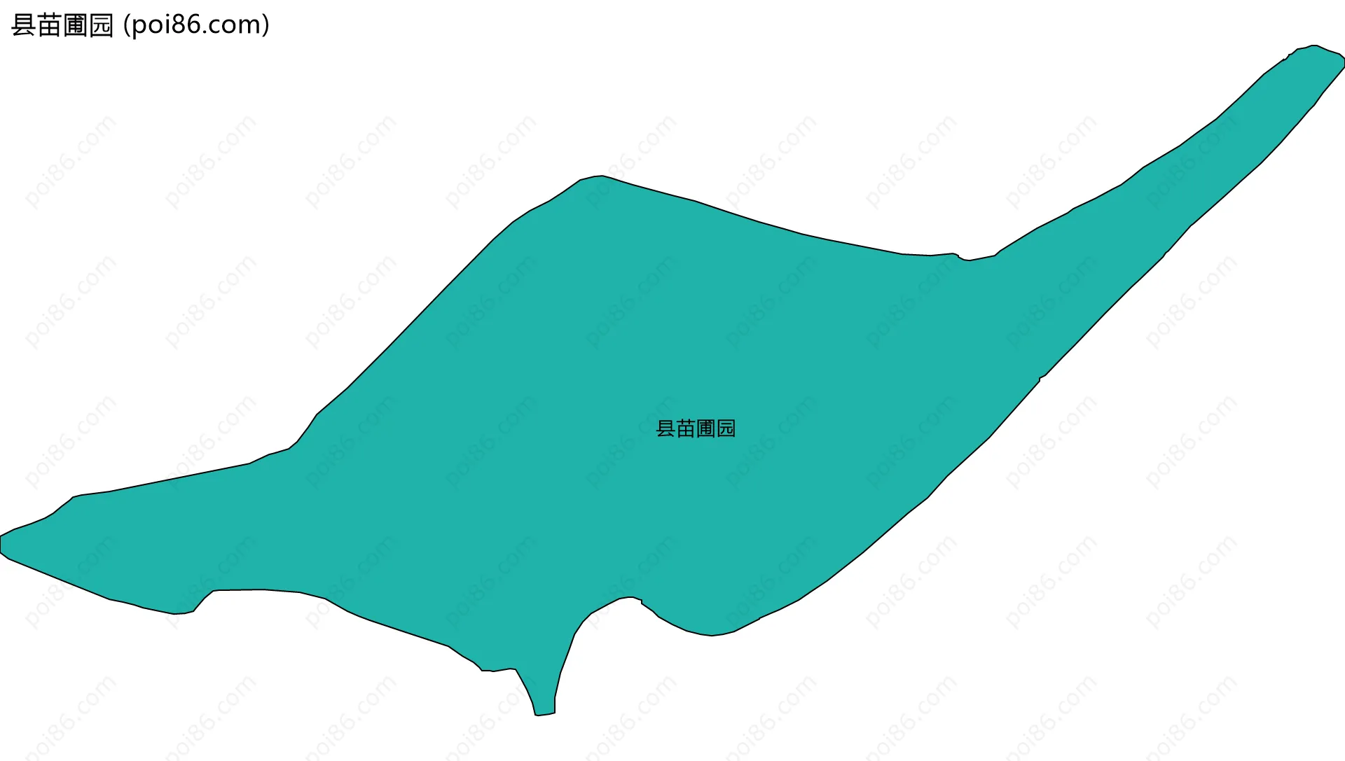 县苗圃园边界地图