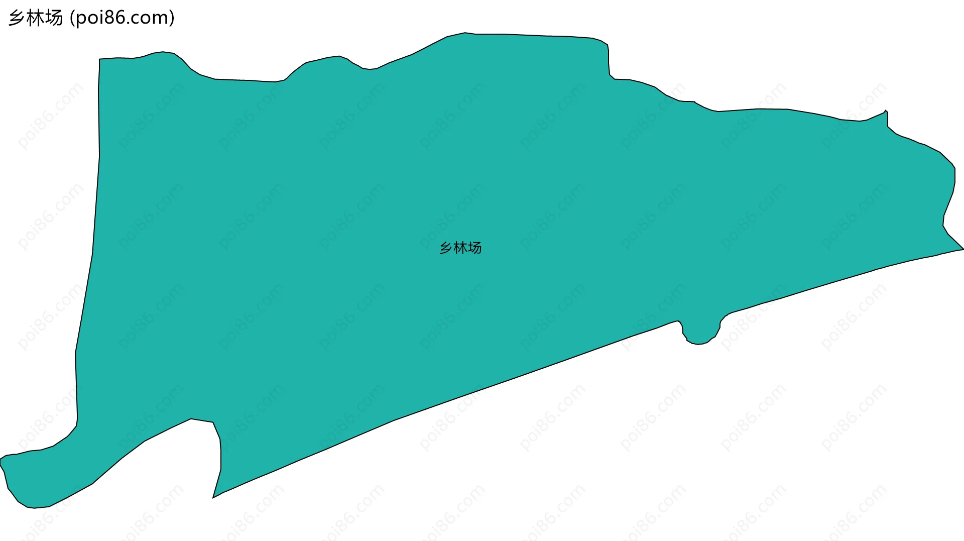 乡林场边界地图