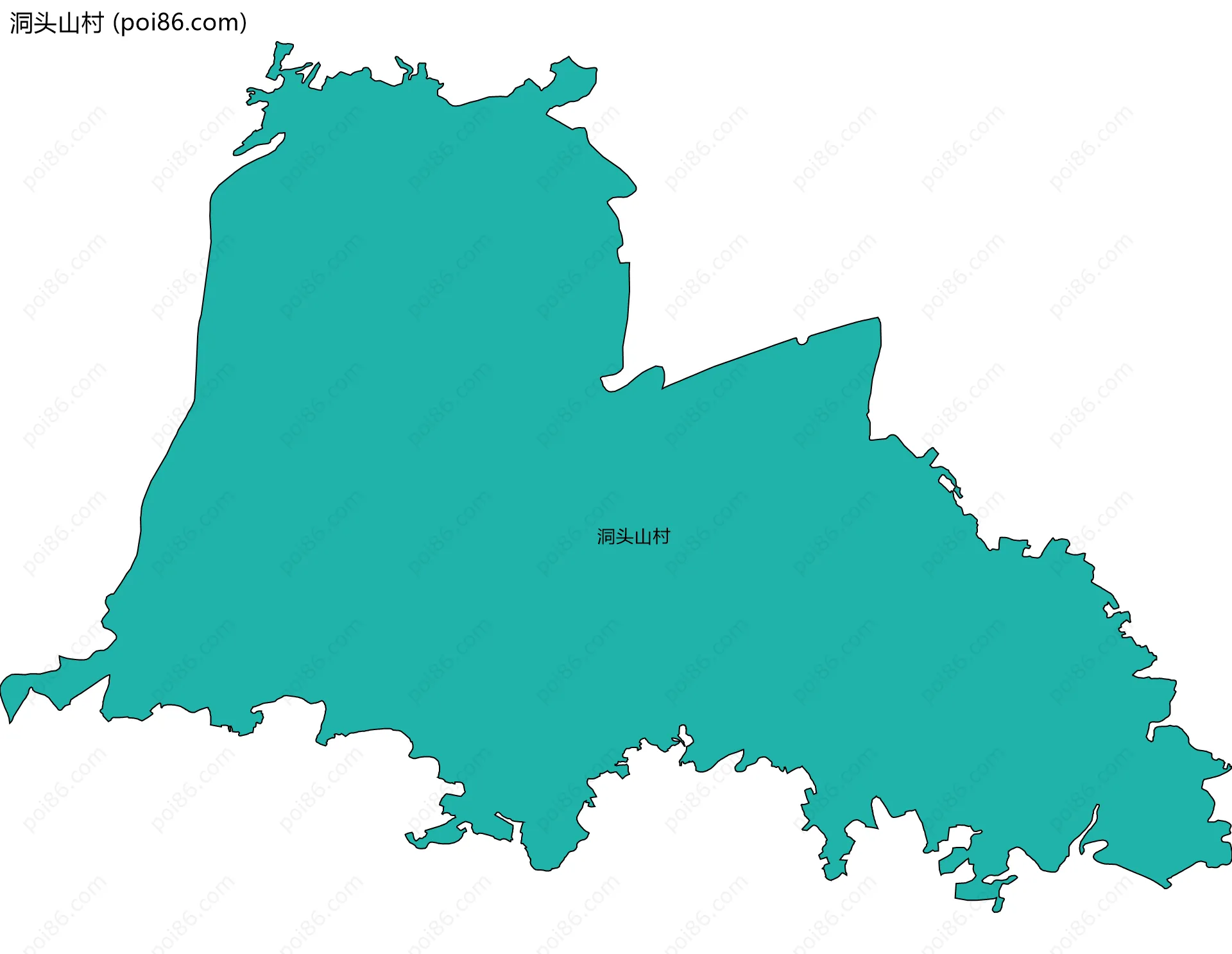 洞头山村边界地图