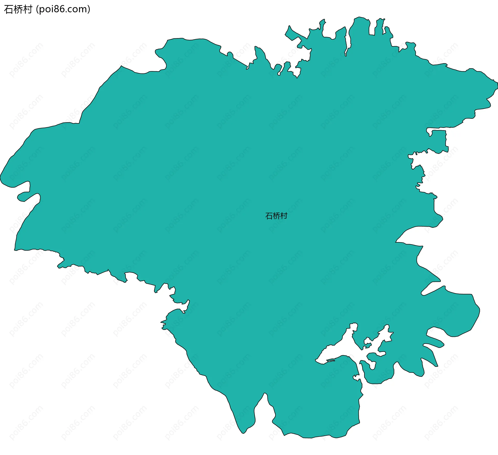 石桥村边界地图