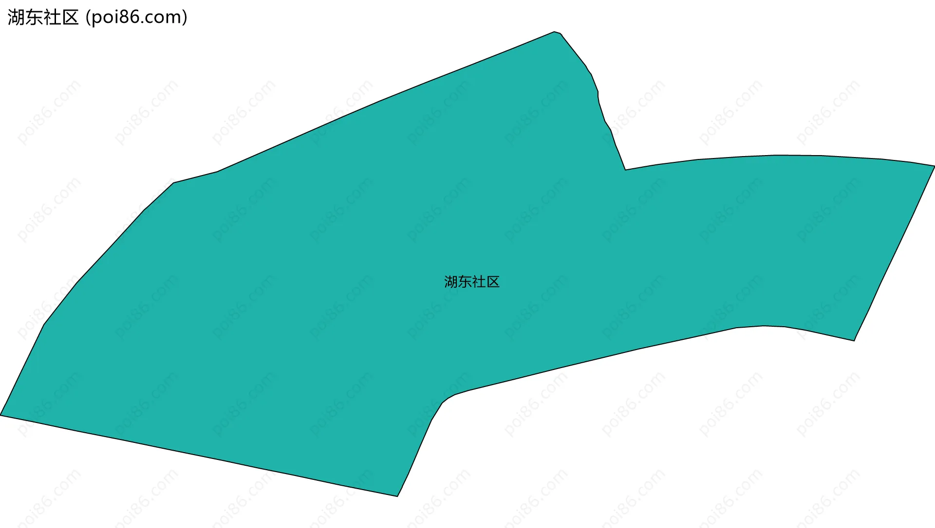 湖东社区边界地图