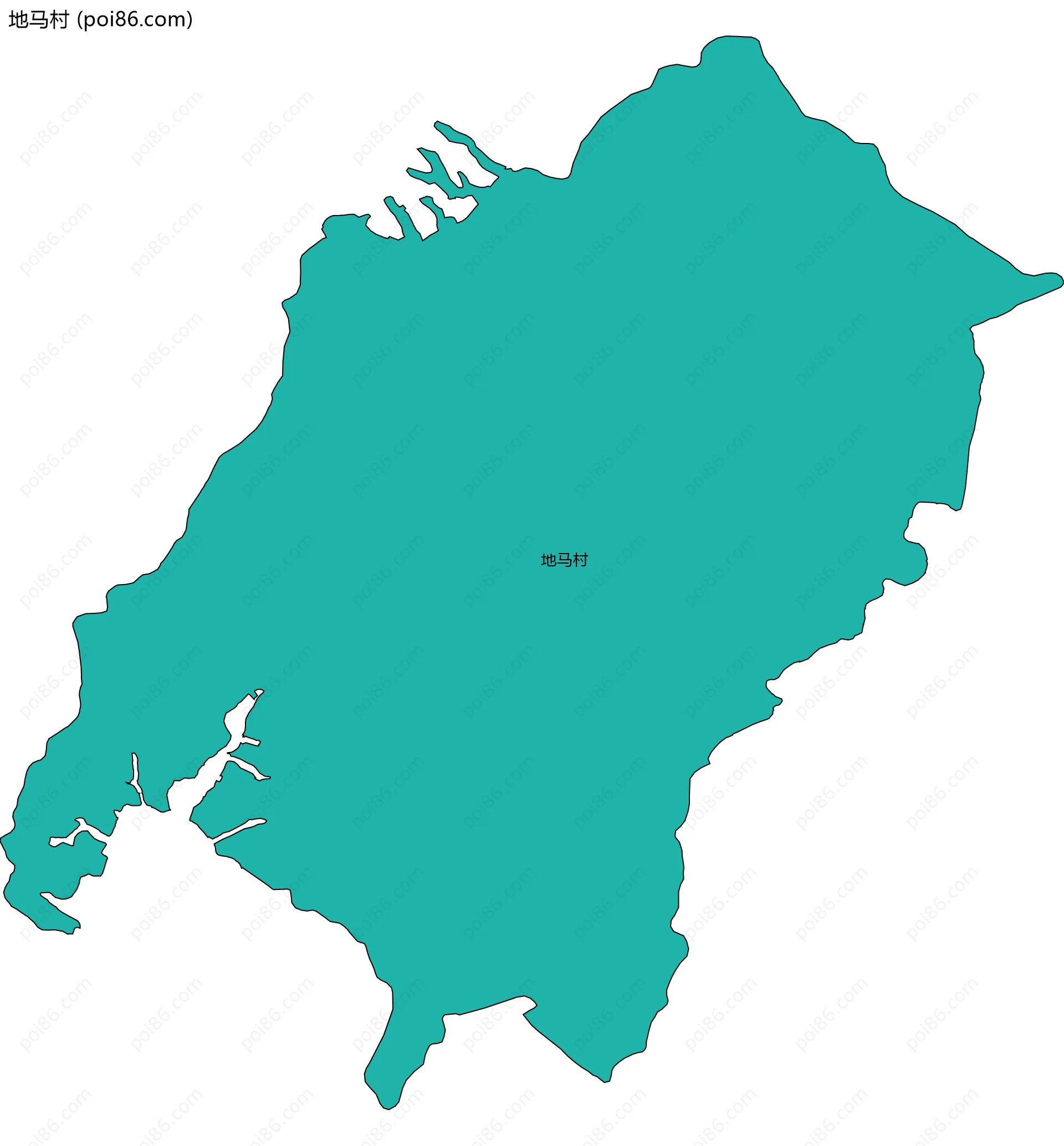 地马村边界地图